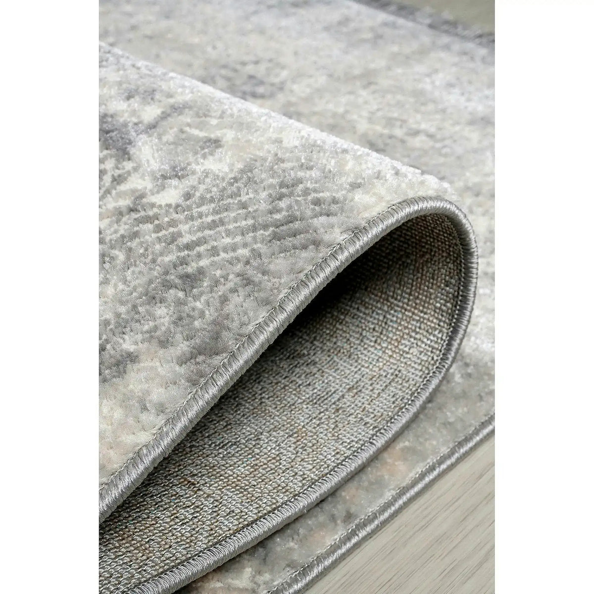 Covor NOTTA, 80x150 cm, forma dreptunghiulara, poliester, gri, 1121