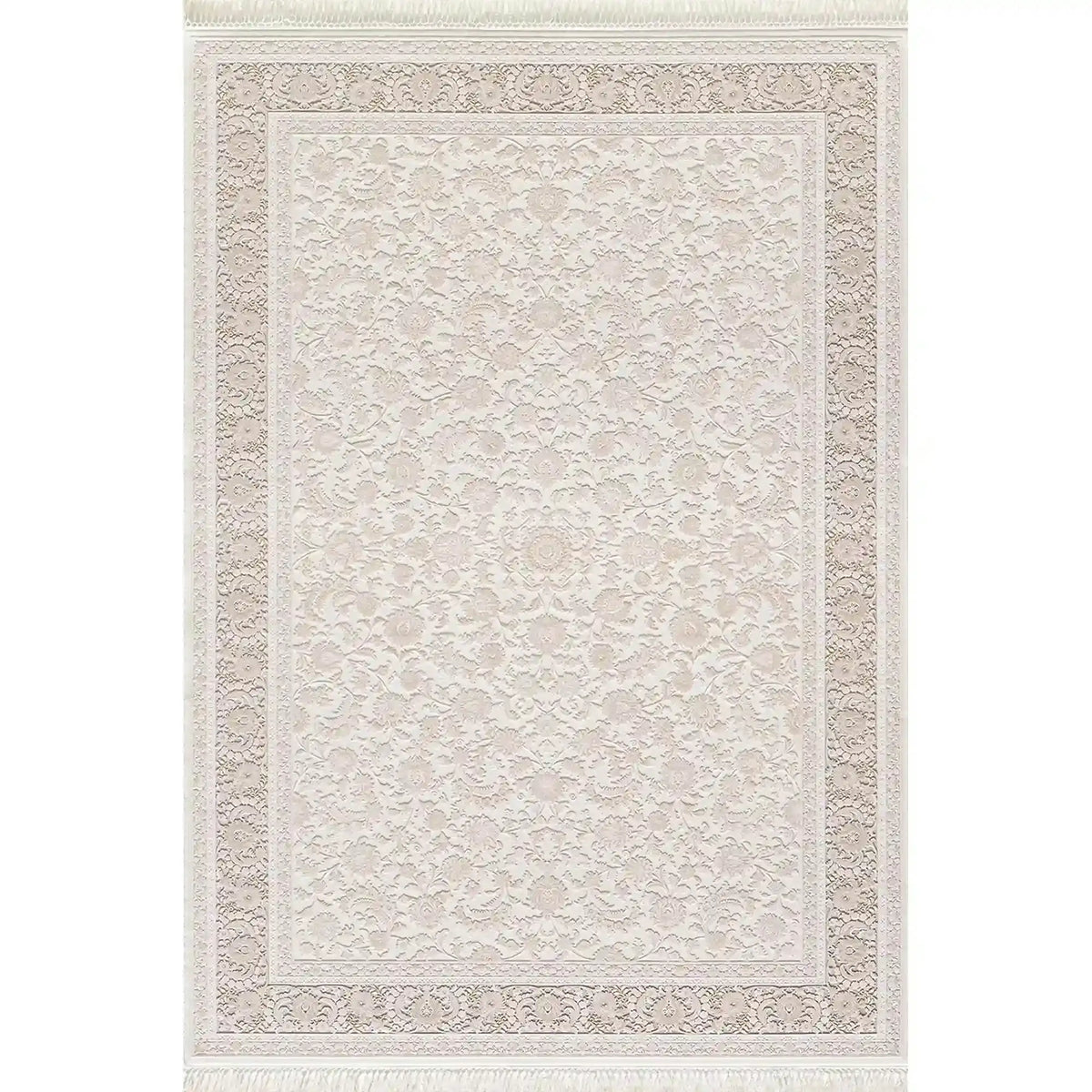 Covor PALACE 05201E, 160x230 cm, forma dreptunghiulara, fibre sintetice, crem/maro deschis
