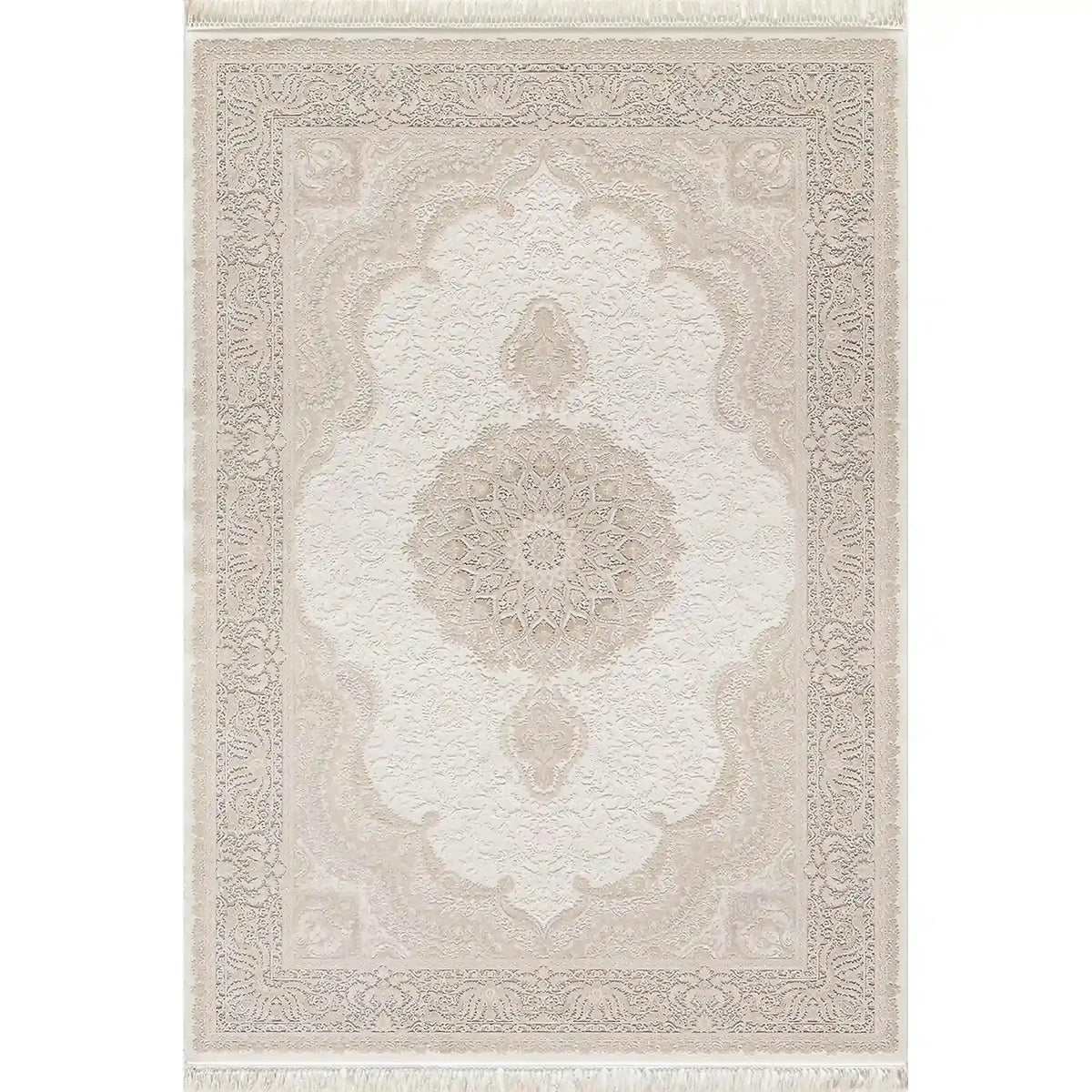 Covor PALACE 05202C, 160x230 cm, forma dreptunghiulara, fibre sintetice, crem/maro deschis