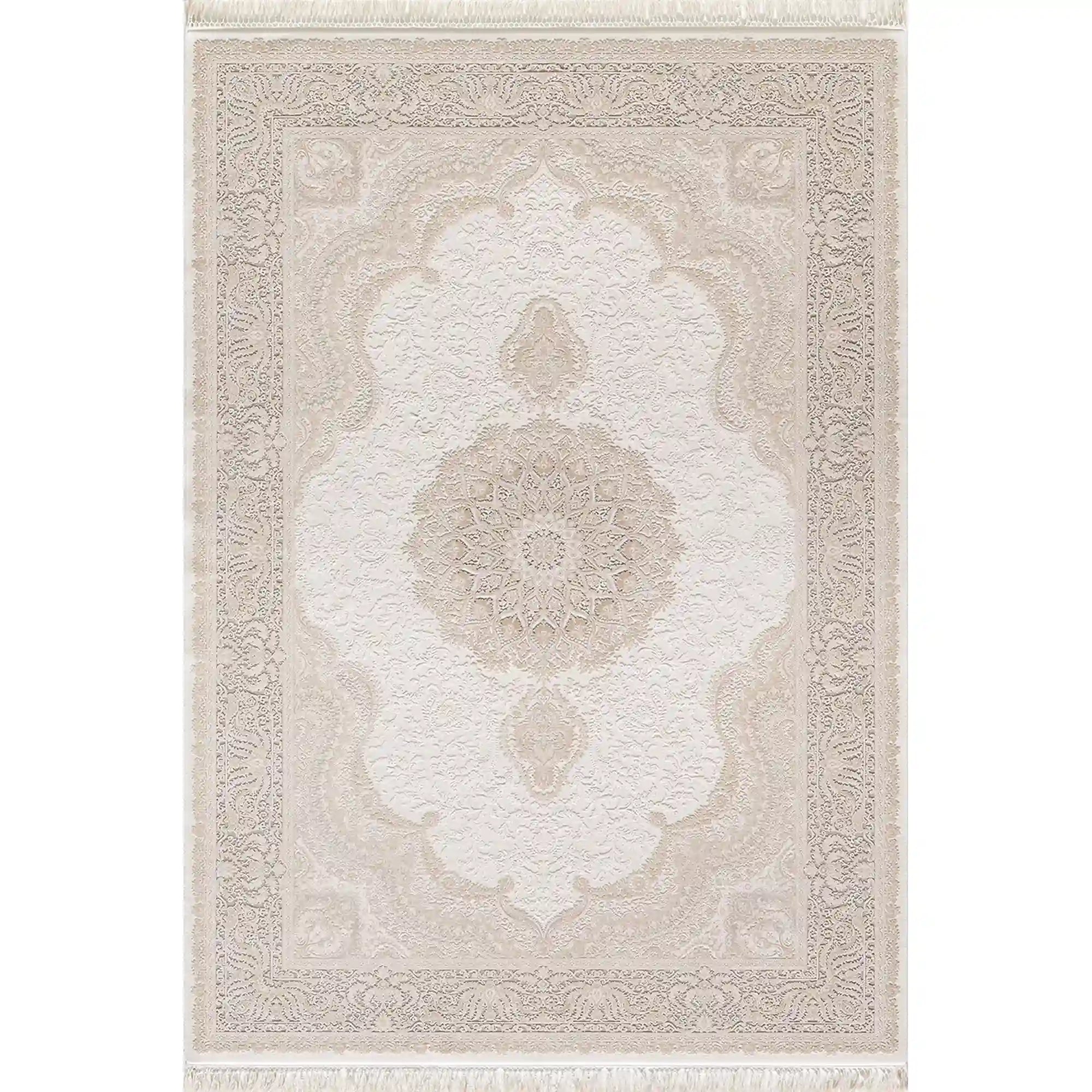 Covor PALACE 05202C, 160x230 cm, forma dreptunghiulara, fibre sintetice, crem/maro deschis