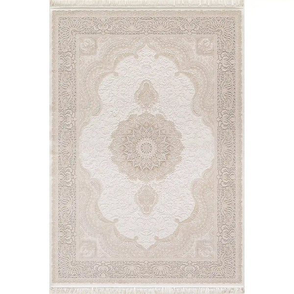 Covor PALACE 05202C, 160x230 cm, forma dreptunghiulara, fibre sintetice, crem/maro deschis