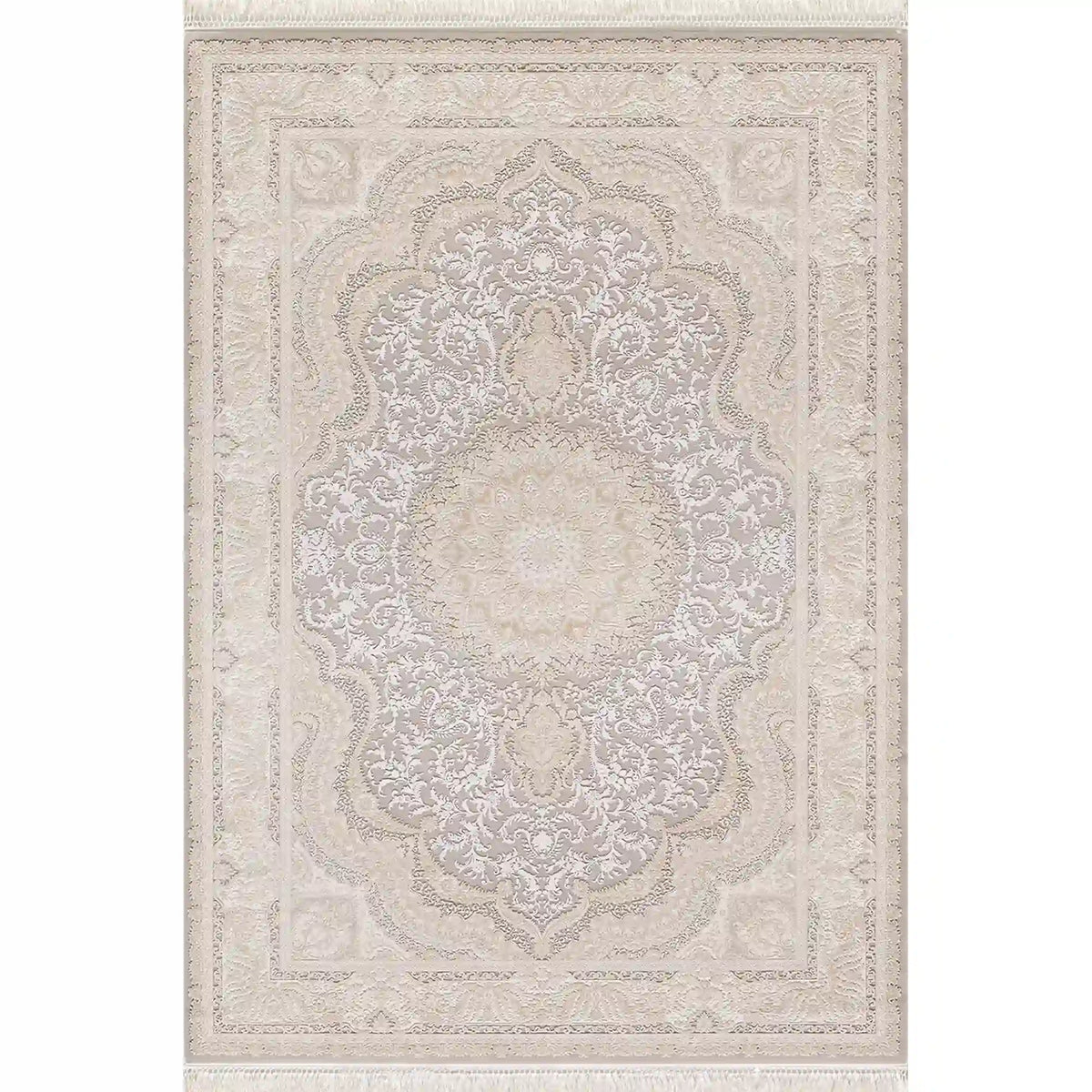 Covor PALACE 05202D, 160x230 cm, forma dreptunghiulara, fibre sintetice, crem/maro deschis