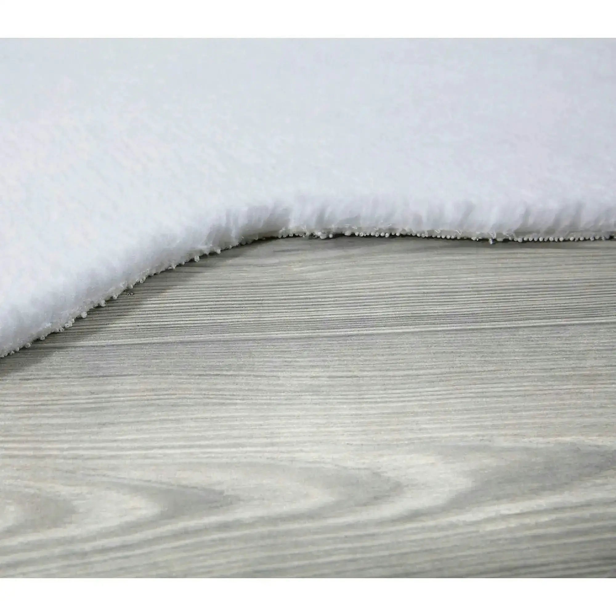 Covor POST PLUSH, 60x90 cm, forma atipica, poliester, alb