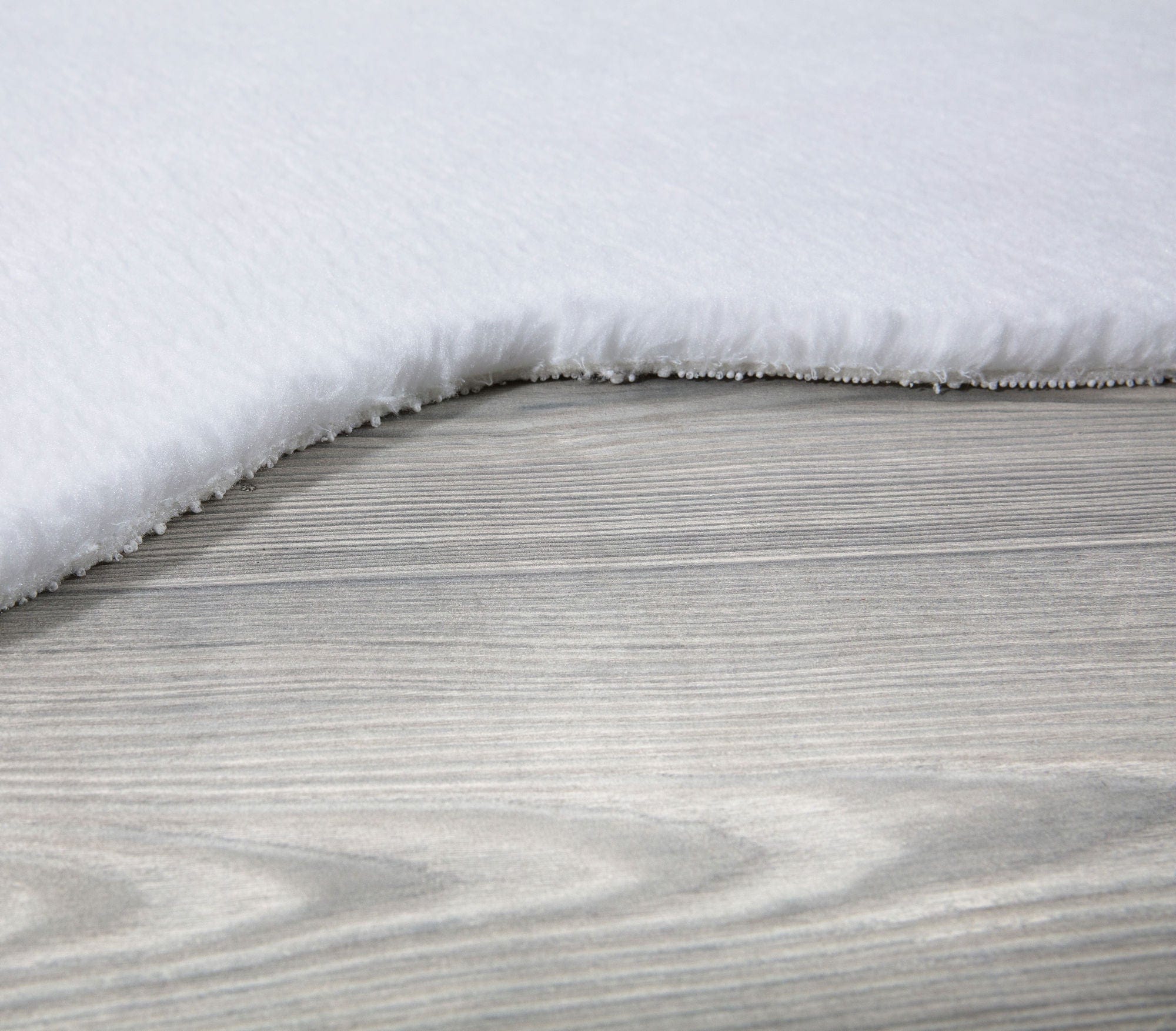 Covor POST PLUSH, 60x90 cm, forma atipica, poliester, alb