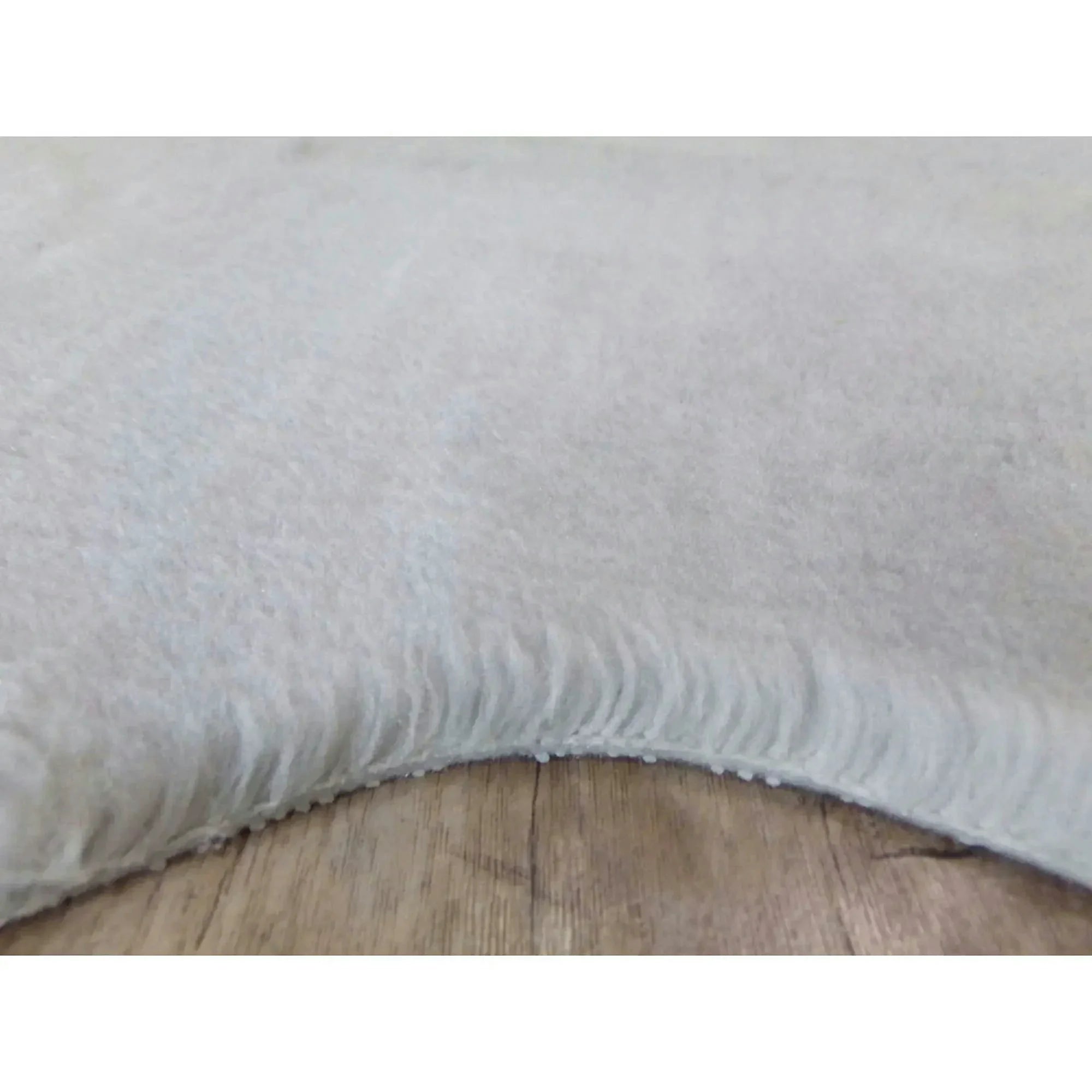 Covor POST PLUSH, 60x90 cm, forma atipica, poliester, gri deschis