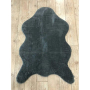 Covor POST PLUSH, 60x90 cm, forma atipica, poliester, gri inchis