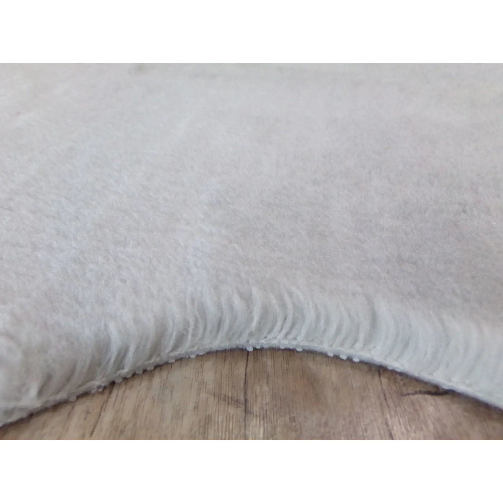Covor POST PLUSH, 80x120 cm, forma atipica, poliester, gri deschis