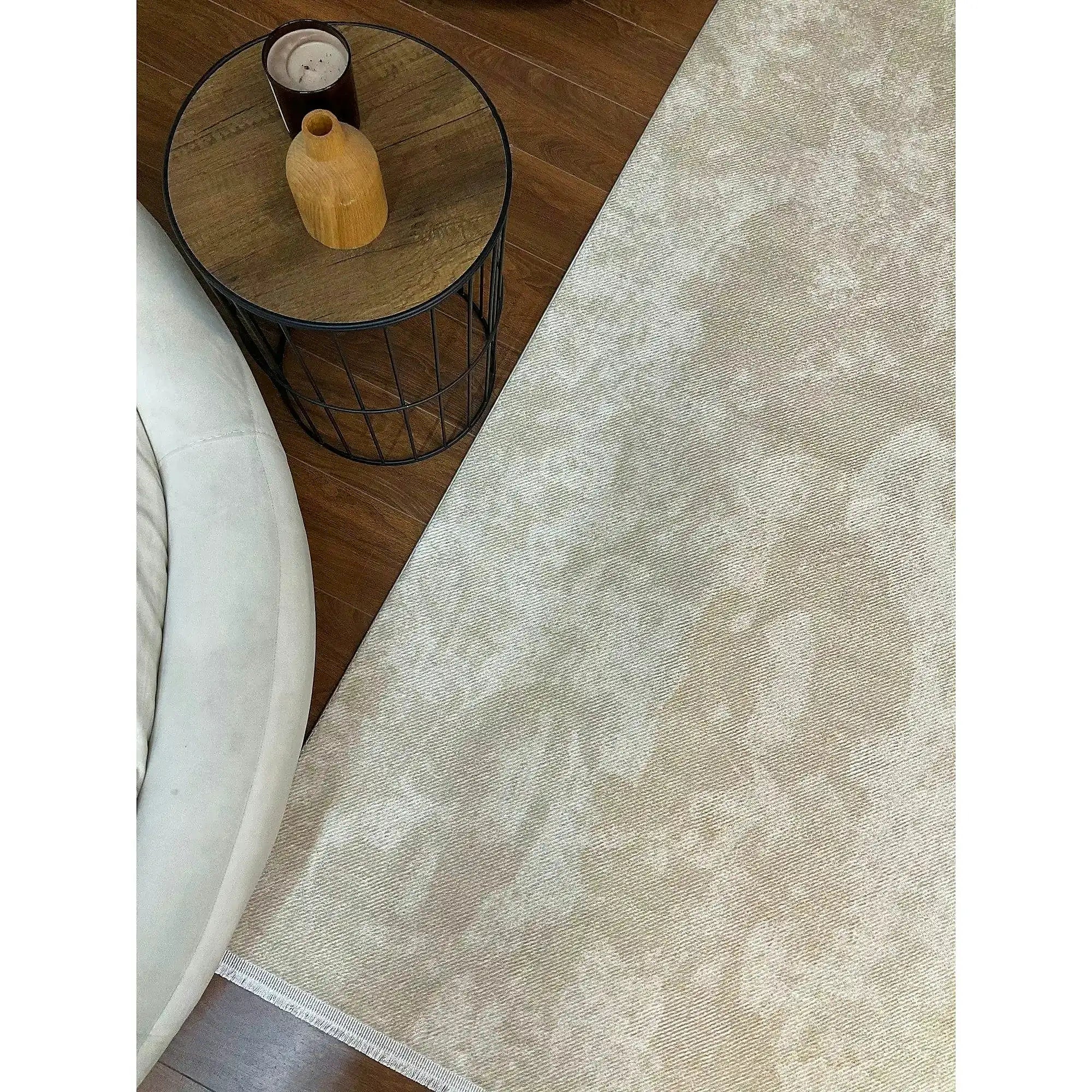 Covor PUNTO BAMBU, 80x150 cm, forma dreptunghiulara, polipropilena, bej/crem