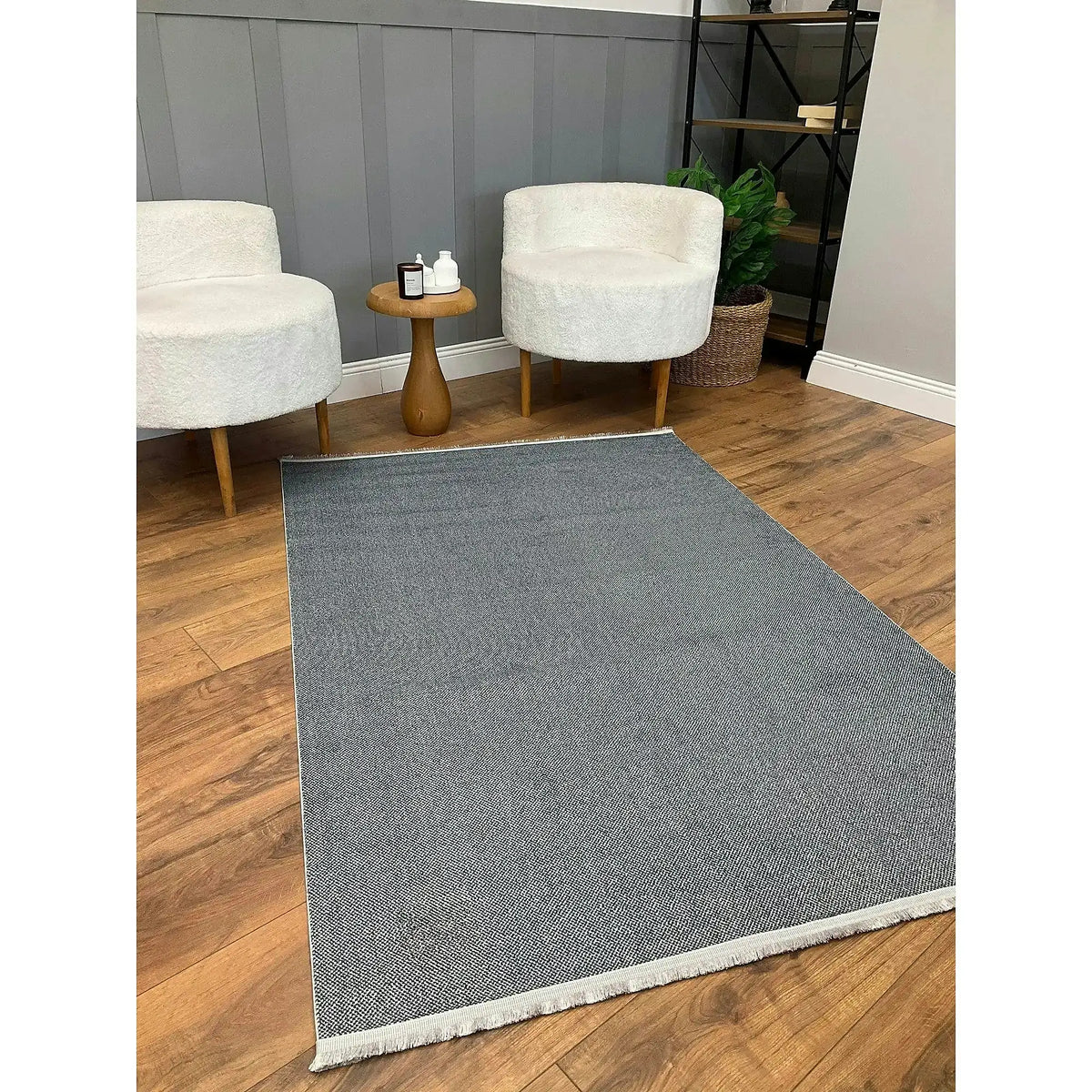 Covor PUNTO BAMBU, 80x150 cm, forma dreptunghiulara, polipropilena, gri