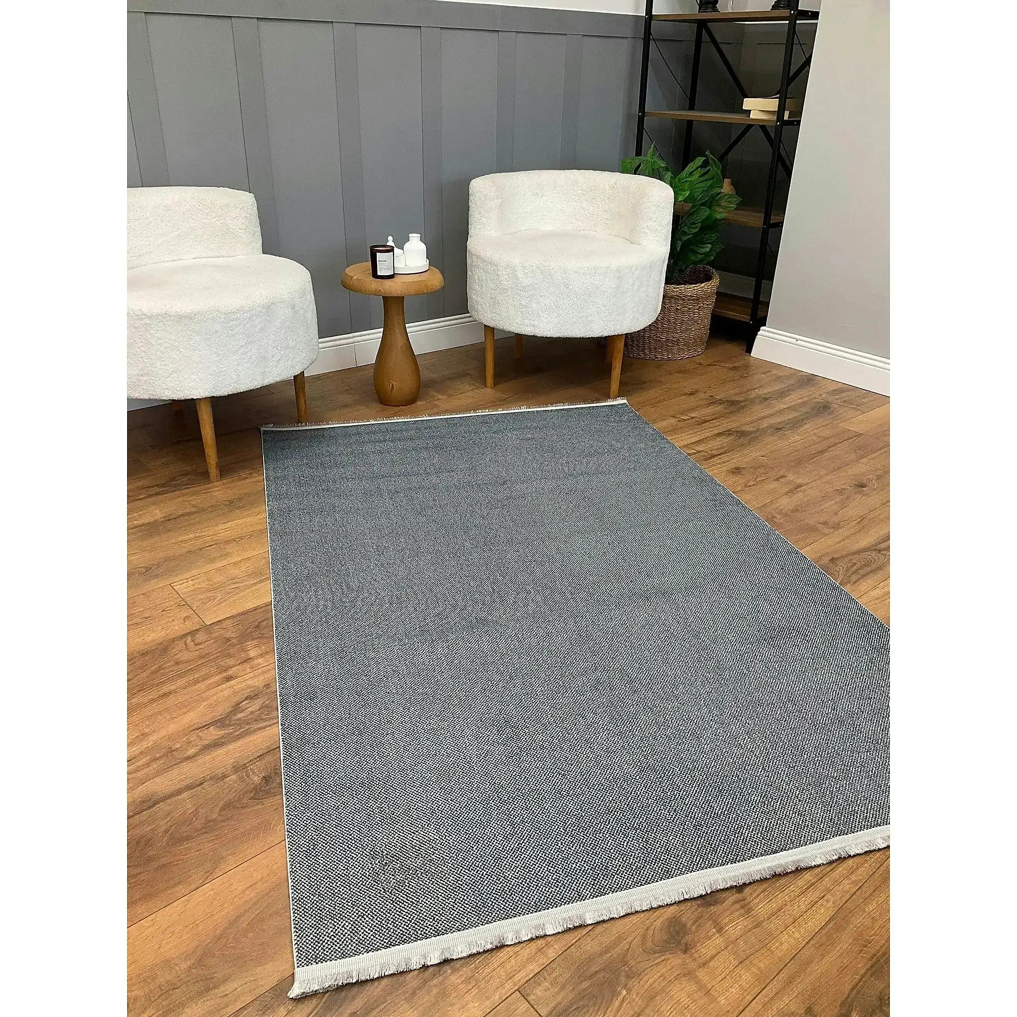 Covor PUNTO BAMBU, 80x150 cm, forma dreptunghiulara, polipropilena, gri