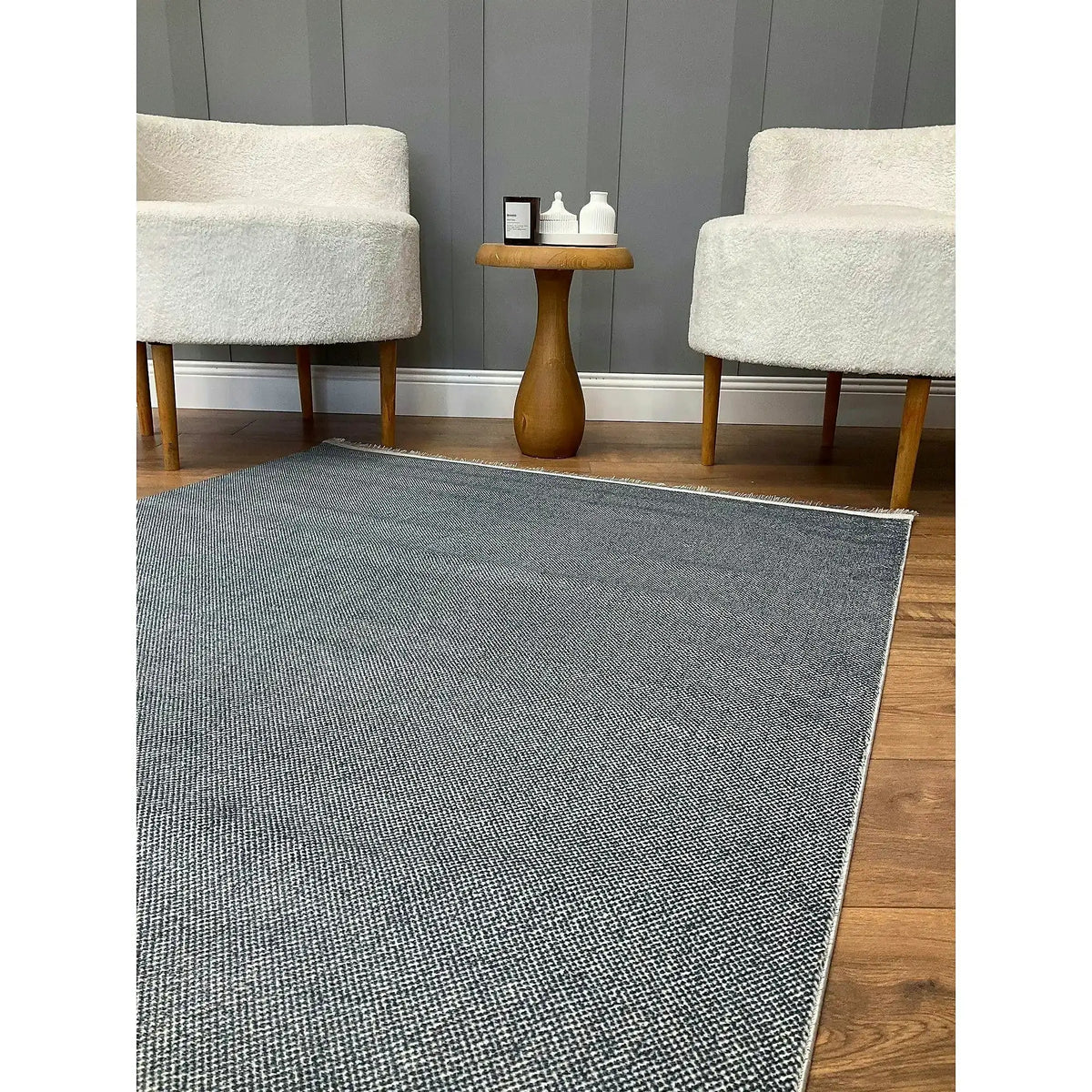Covor PUNTO BAMBU, 80x150 cm, forma dreptunghiulara, polipropilena, gri