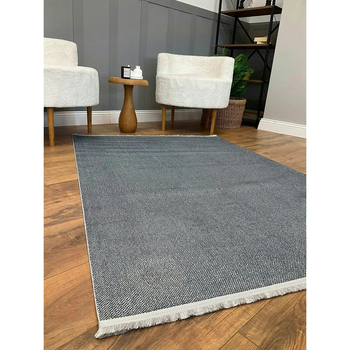Covor PUNTO BAMBU, 80x150 cm, forma dreptunghiulara, polipropilena, gri
