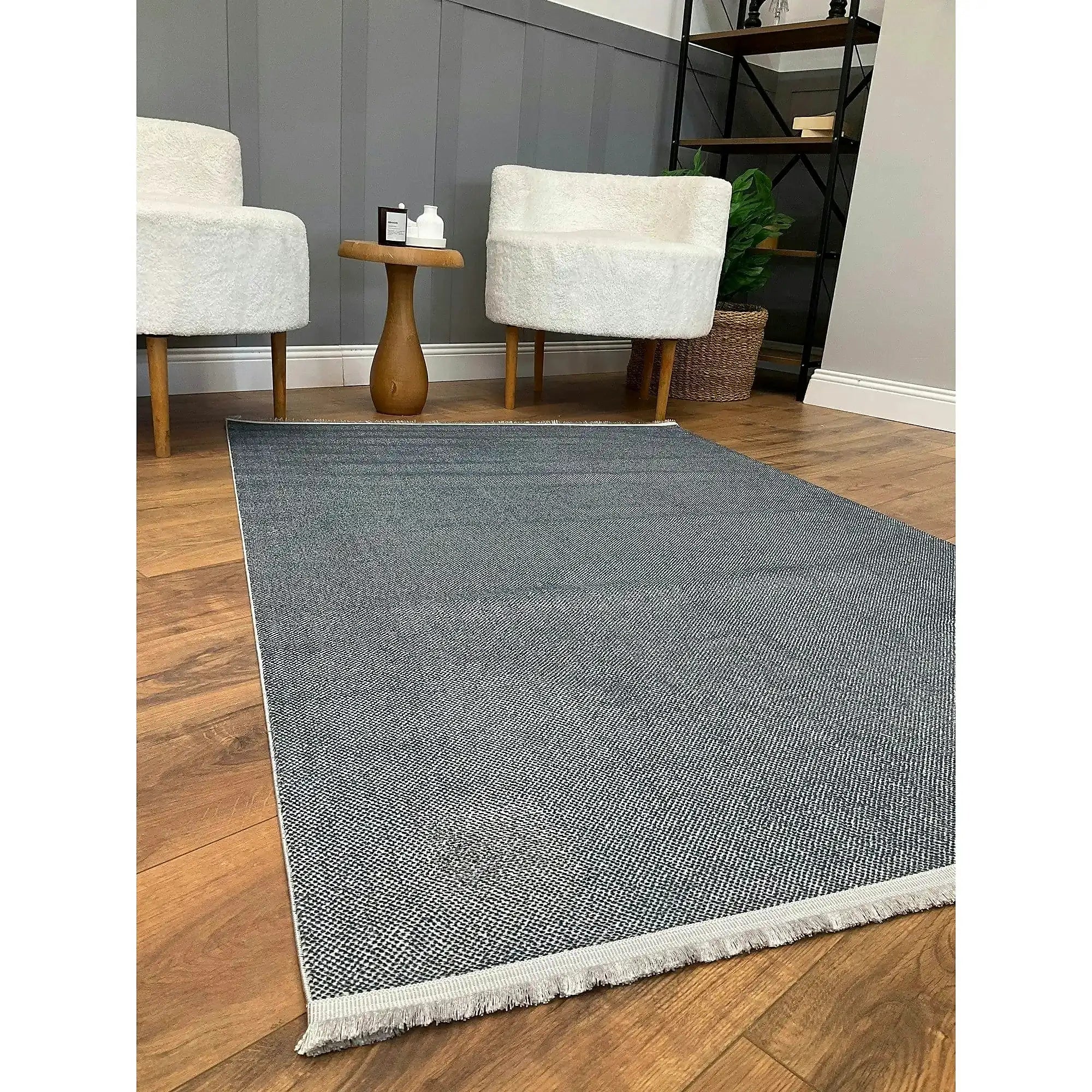 Covor PUNTO BAMBU, 80x150 cm, forma dreptunghiulara, polipropilena, gri