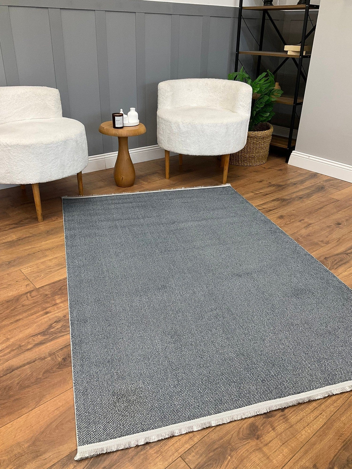 Covor PUNTO BAMBU, 80x150 cm, forma dreptunghiulara, polipropilena, gri