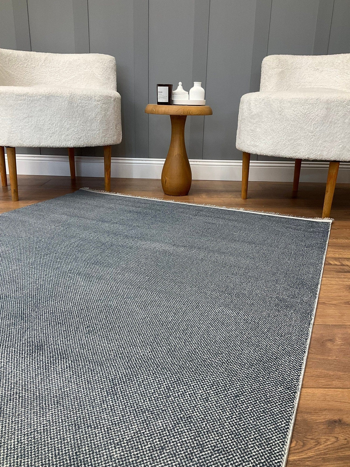 Covor PUNTO BAMBU, 80x150 cm, forma dreptunghiulara, polipropilena, gri