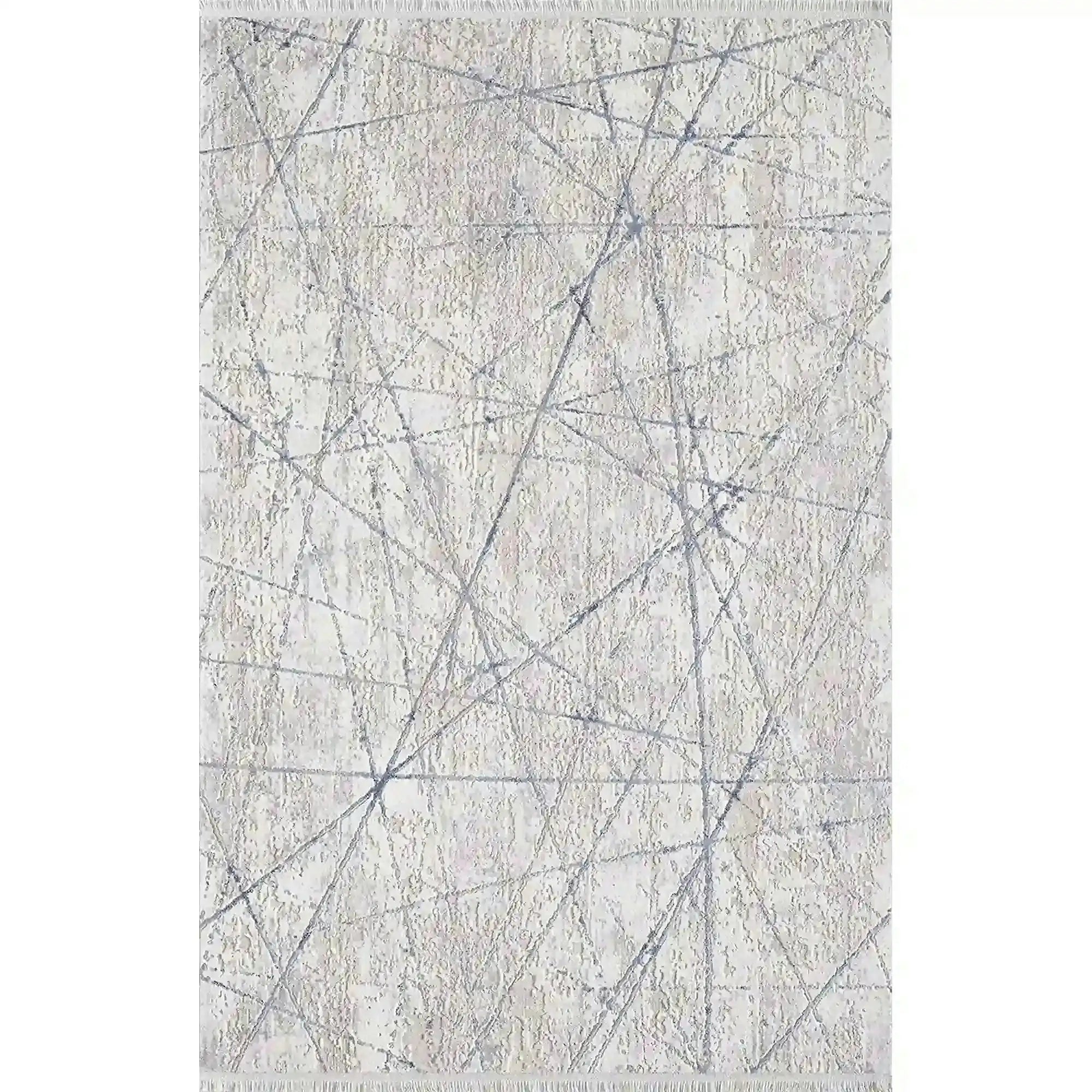 Covor ROMANTIK 02429B, 160x230 cm, forma dreptunghiulara, acril, gri/albastru