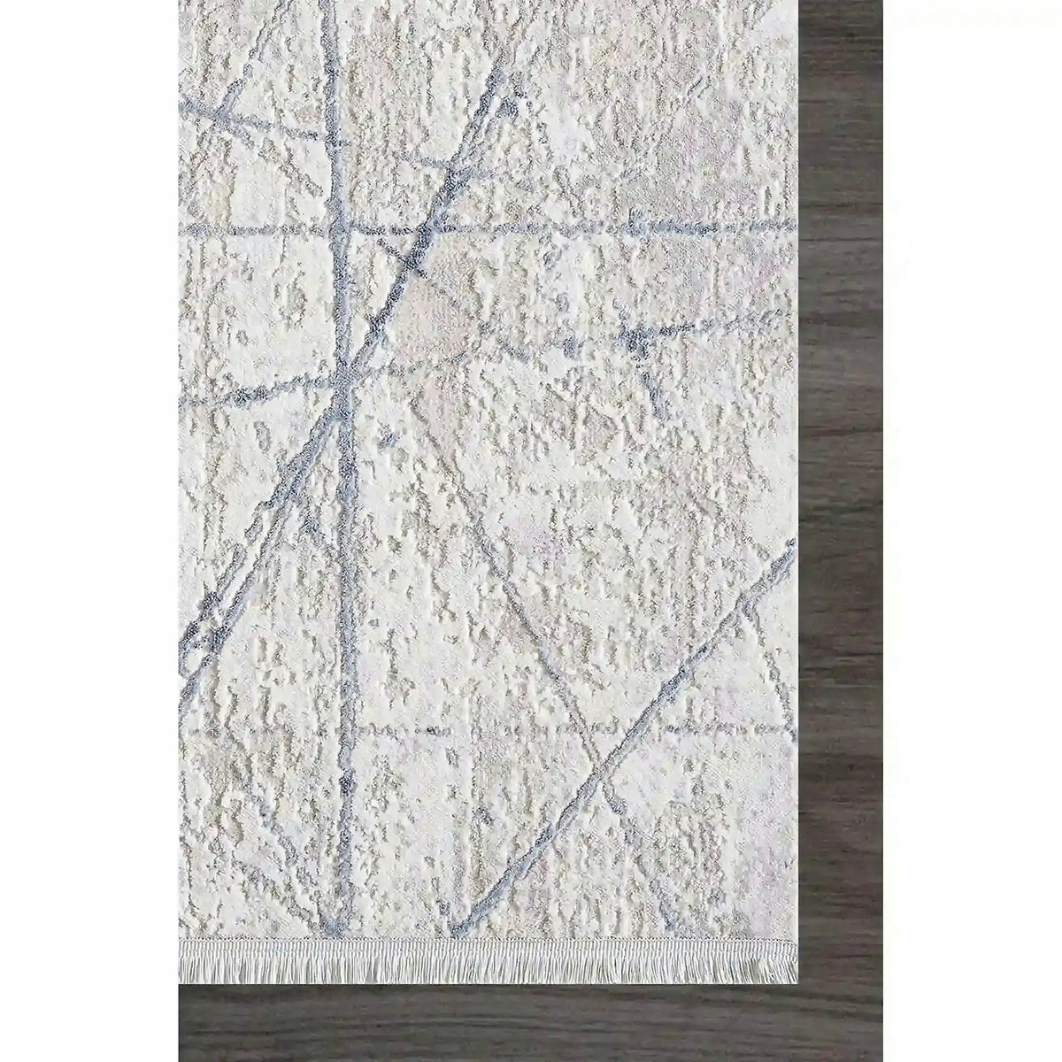 Covor ROMANTIK 02429B, 160x230 cm, forma dreptunghiulara, acril, gri/albastru