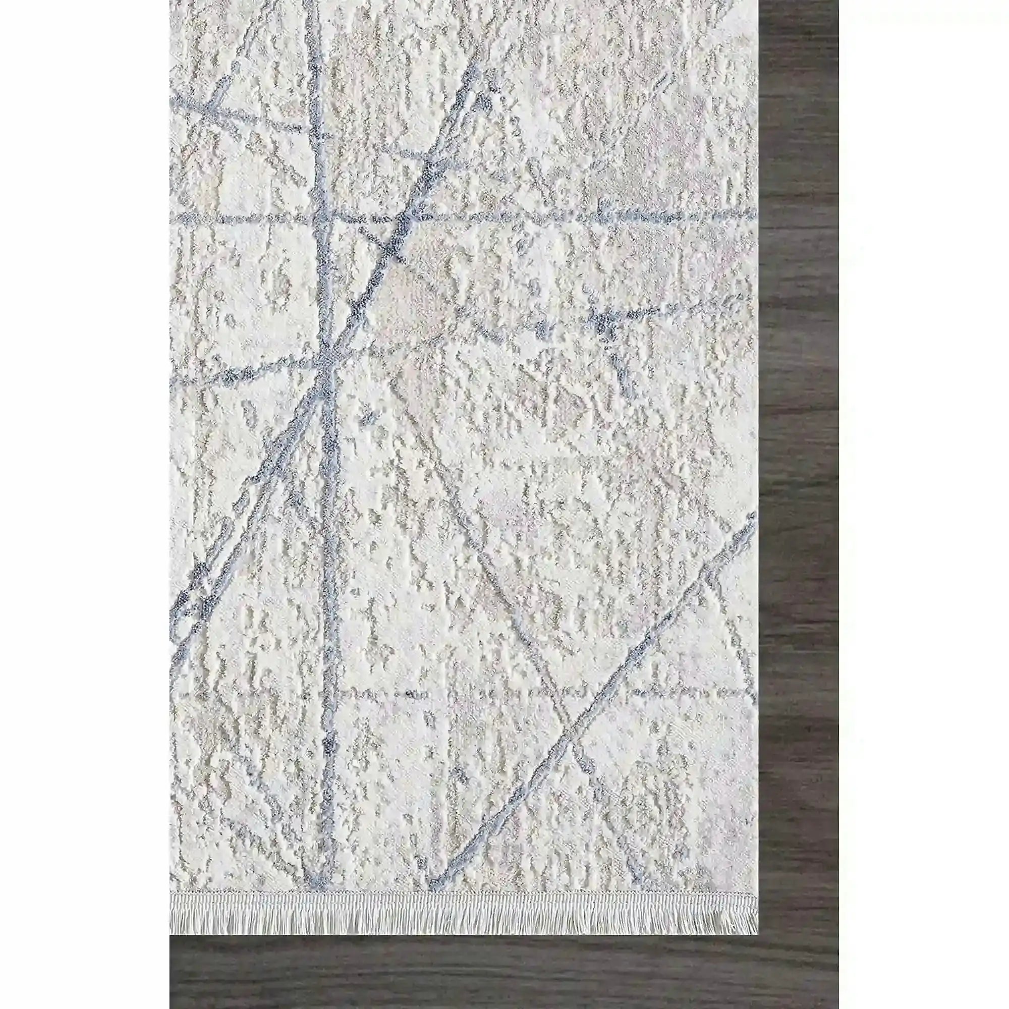 Covor ROMANTIK 02429B, 160x230 cm, forma dreptunghiulara, acril, gri/albastru
