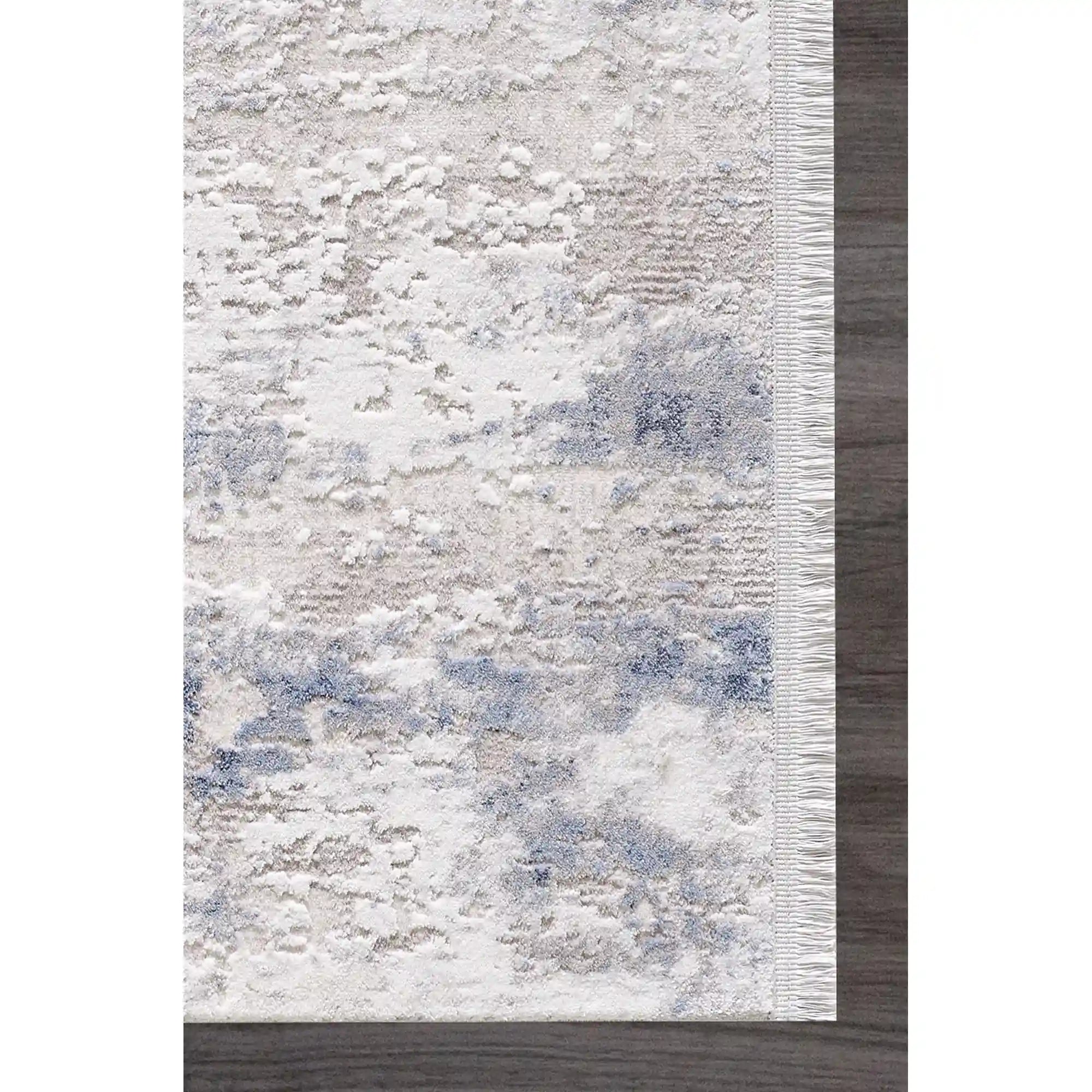 Covor ROMANTIK 02436B, 160x230 cm, forma dreptunghiulara, acril, gri/albastru