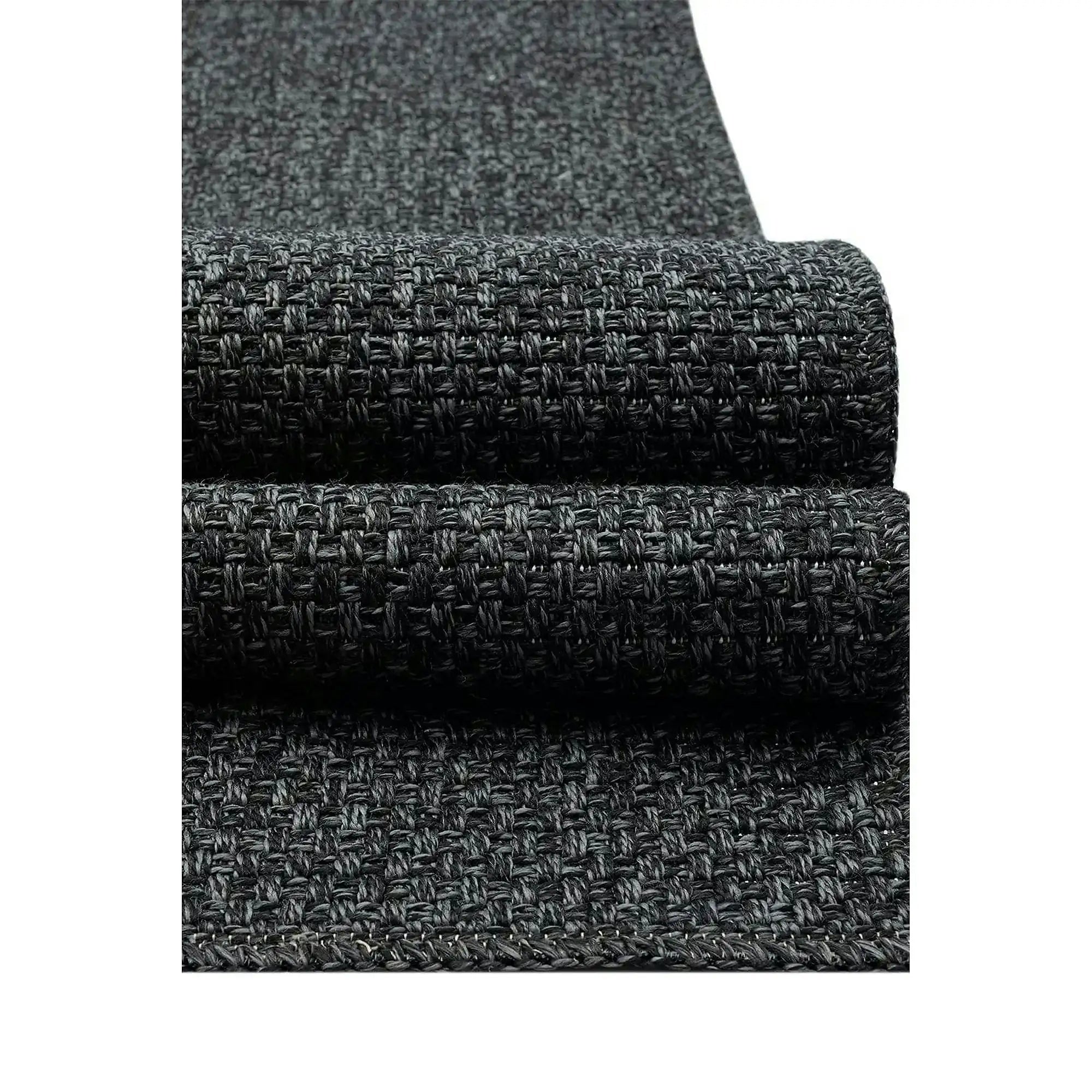 Covor RUSTICANA, 80x150 cm, forma dreptunghiulara, polipropilena, negru, 3105