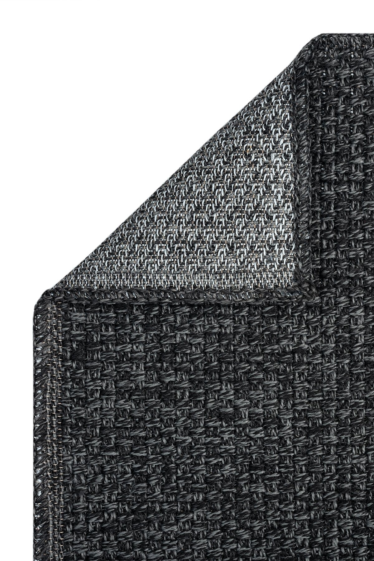 Covor RUSTICANA, 80x150 cm, forma dreptunghiulara, polipropilena, negru, 3105