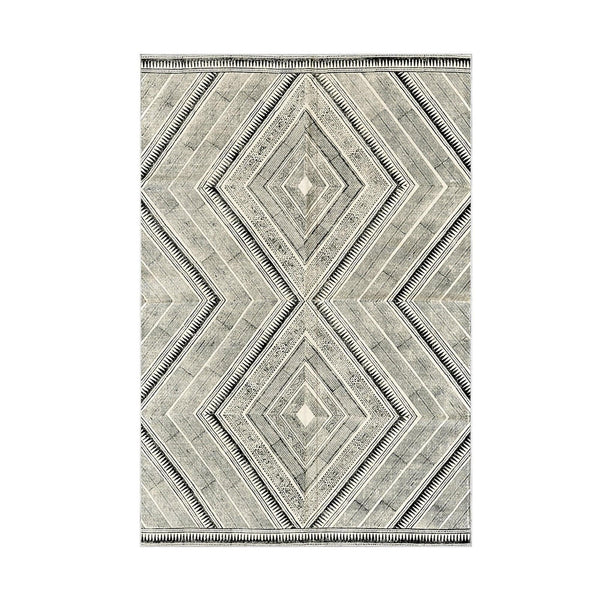 Covor S5280, 80x120 cm, forma dreptunghiulara, poliester, gri