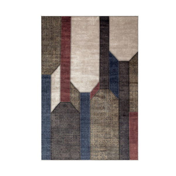 Covor S6505, 80x120 cm, forma dreptunghiulara, poliester, multicolor