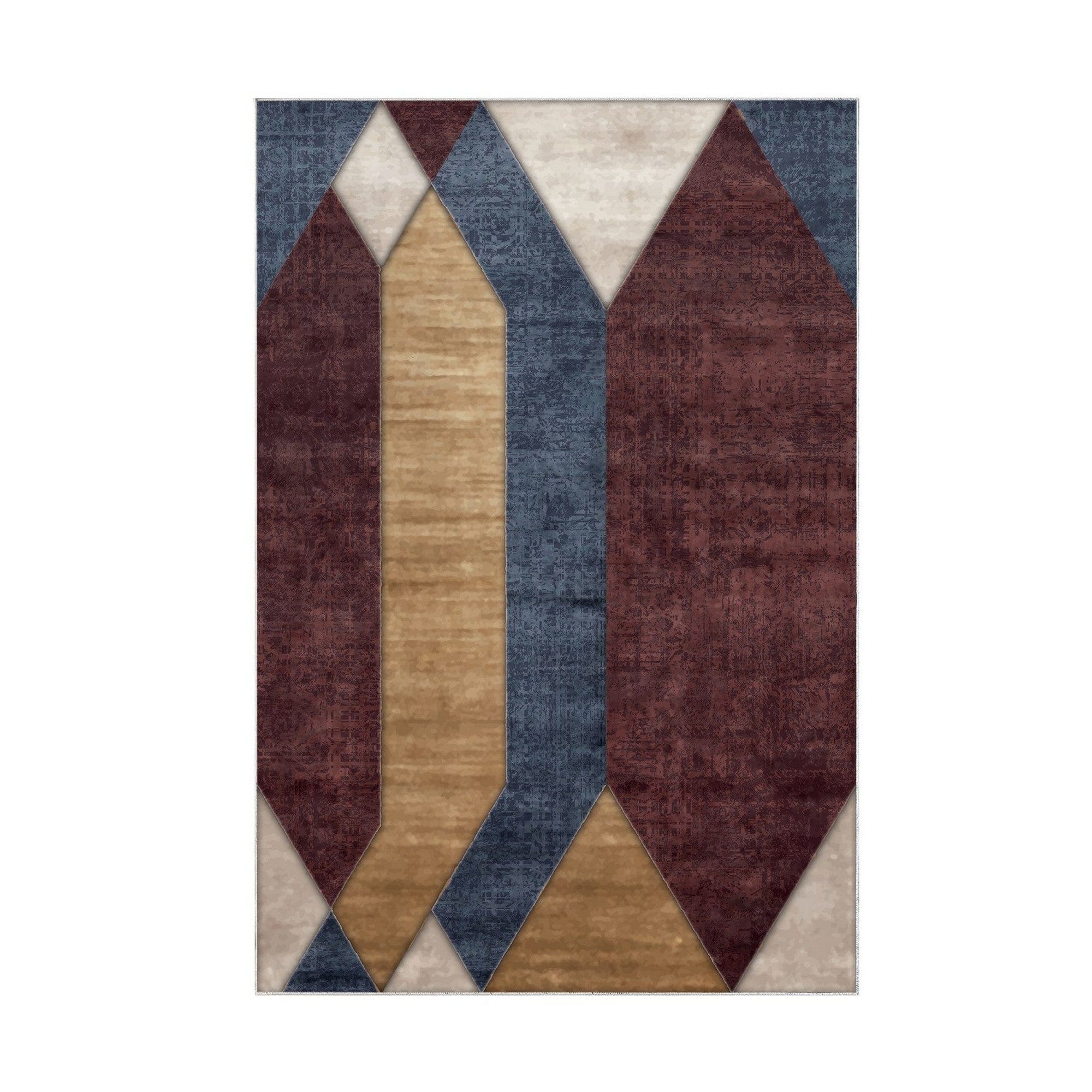 Covor S6506, 80x120 cm, forma dreptunghiulara, poliester, multicolor