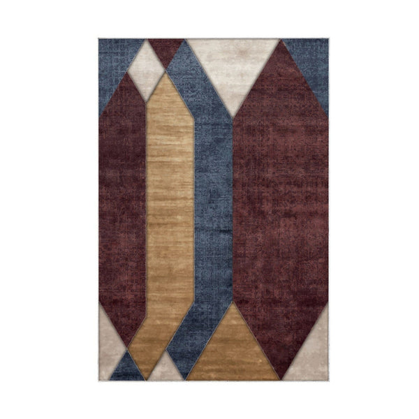 Covor S6506, 80x120 cm, forma dreptunghiulara, poliester, multicolor