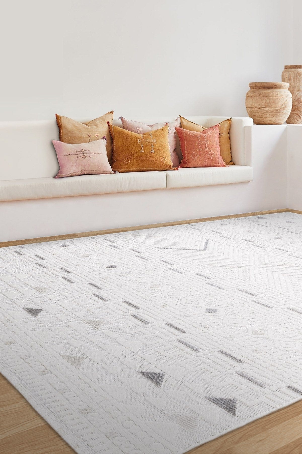 Covor SAND, 50x80 cm, forma dreptunghiulara, polipropilena, crem, 65550A