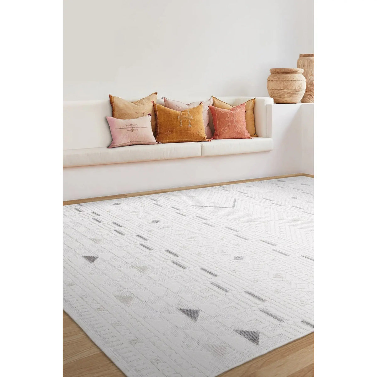 Covor SAND, 50x80 cm, forma dreptunghiulara, polipropilena, crem, 65550A