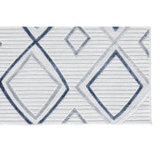 Covor SAND, 50x80 cm, forma dreptunghiulara, polipropilena, crem/albastru, 65549A