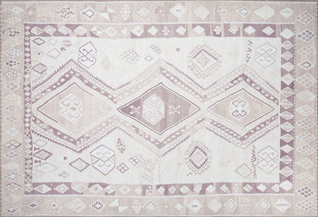 Covor SOUL CHENILLE, 75x150 cm, forma dreptunghiulara, poliester, bej, AL 182