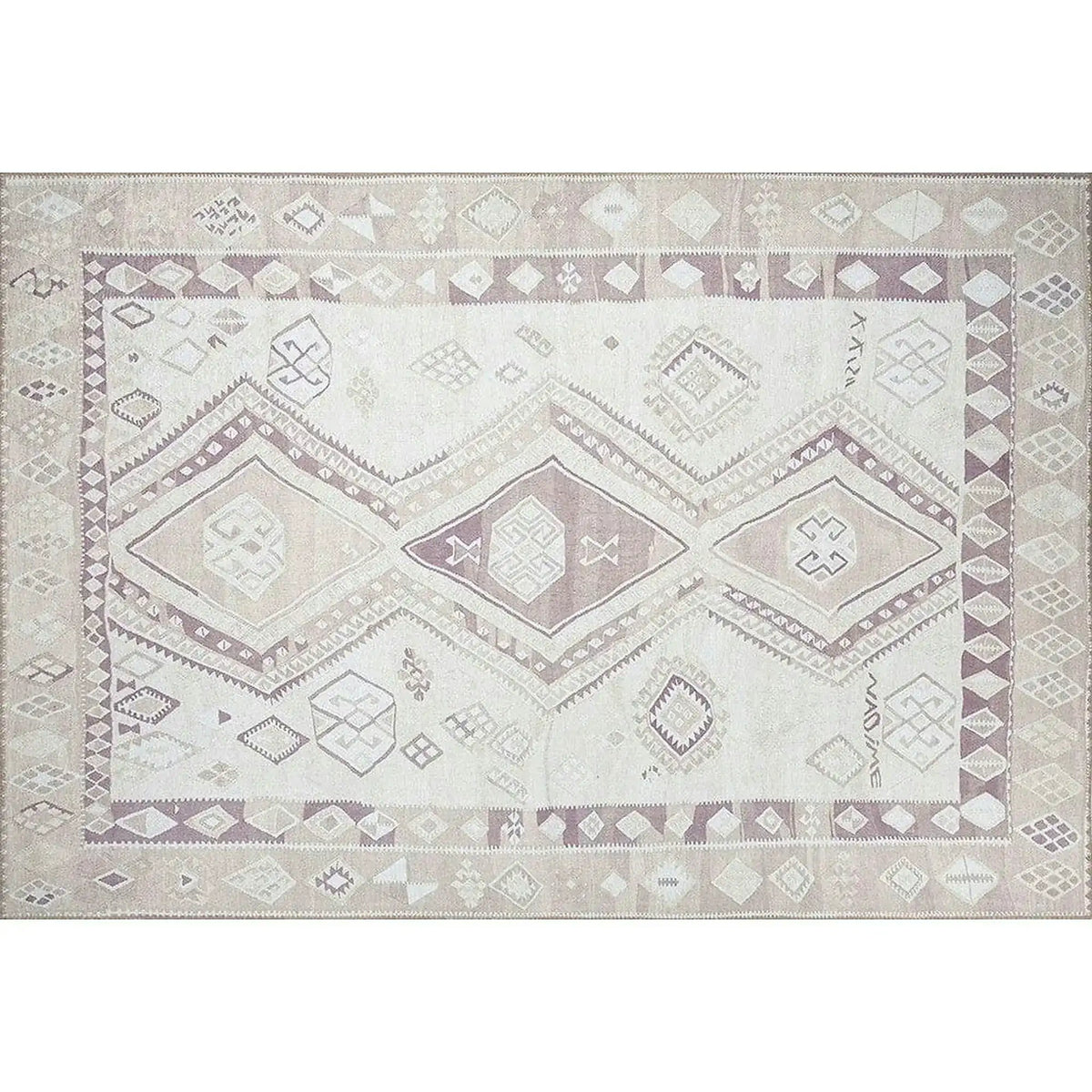 Covor SOUL CHENILLE, 75x150 cm, forma dreptunghiulara, poliester, bej, AL 182