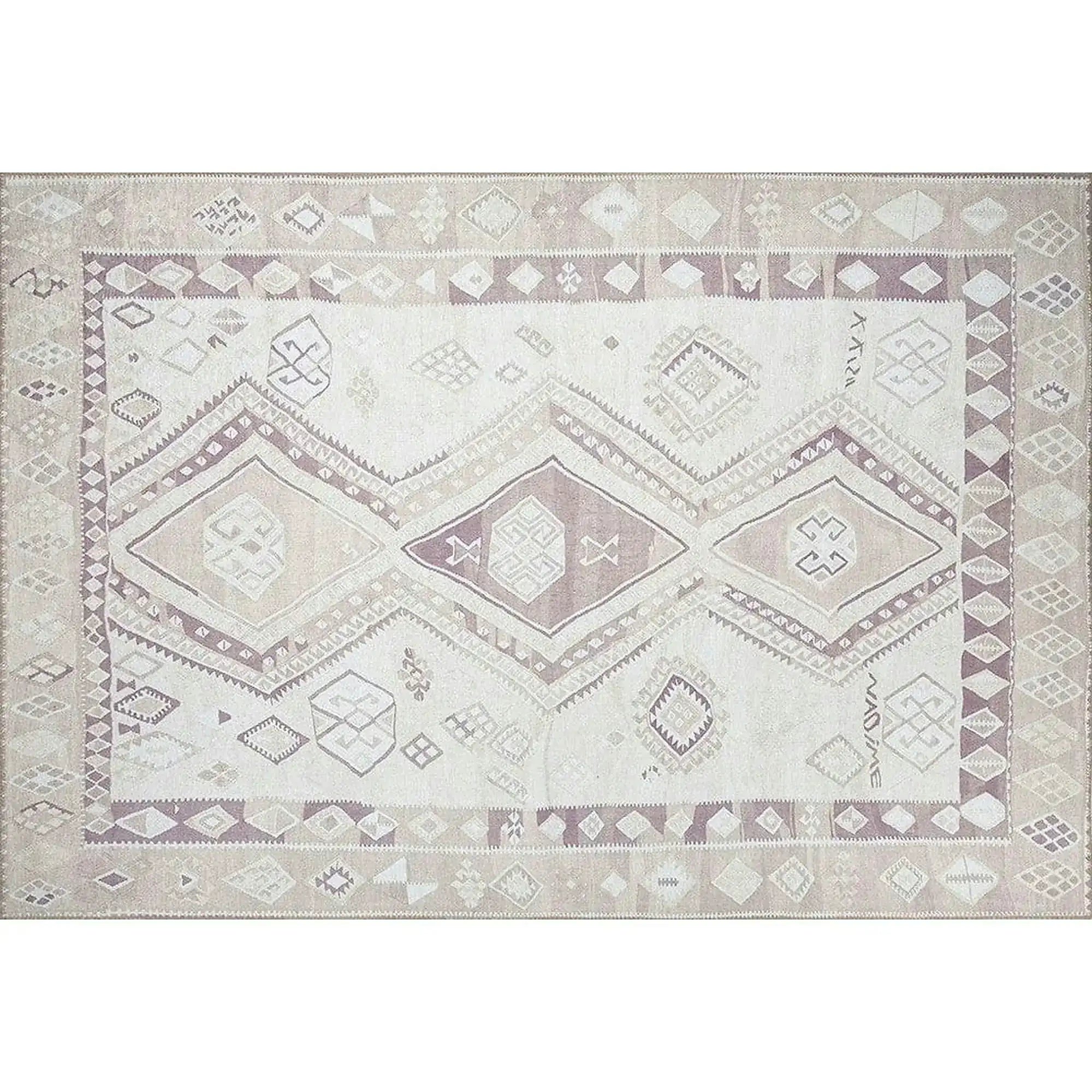 Covor SOUL CHENILLE, 75x150 cm, forma dreptunghiulara, poliester, bej, AL 182