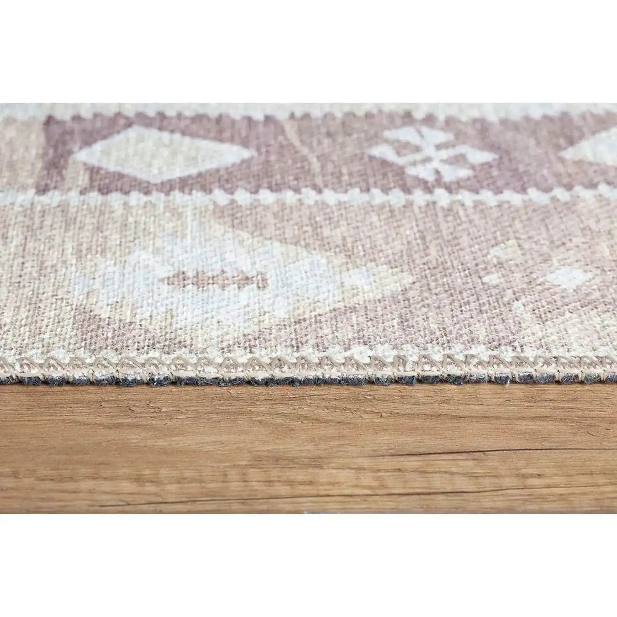 Covor SOUL CHENILLE, 75x150 cm, forma dreptunghiulara, poliester, bej, AL 182