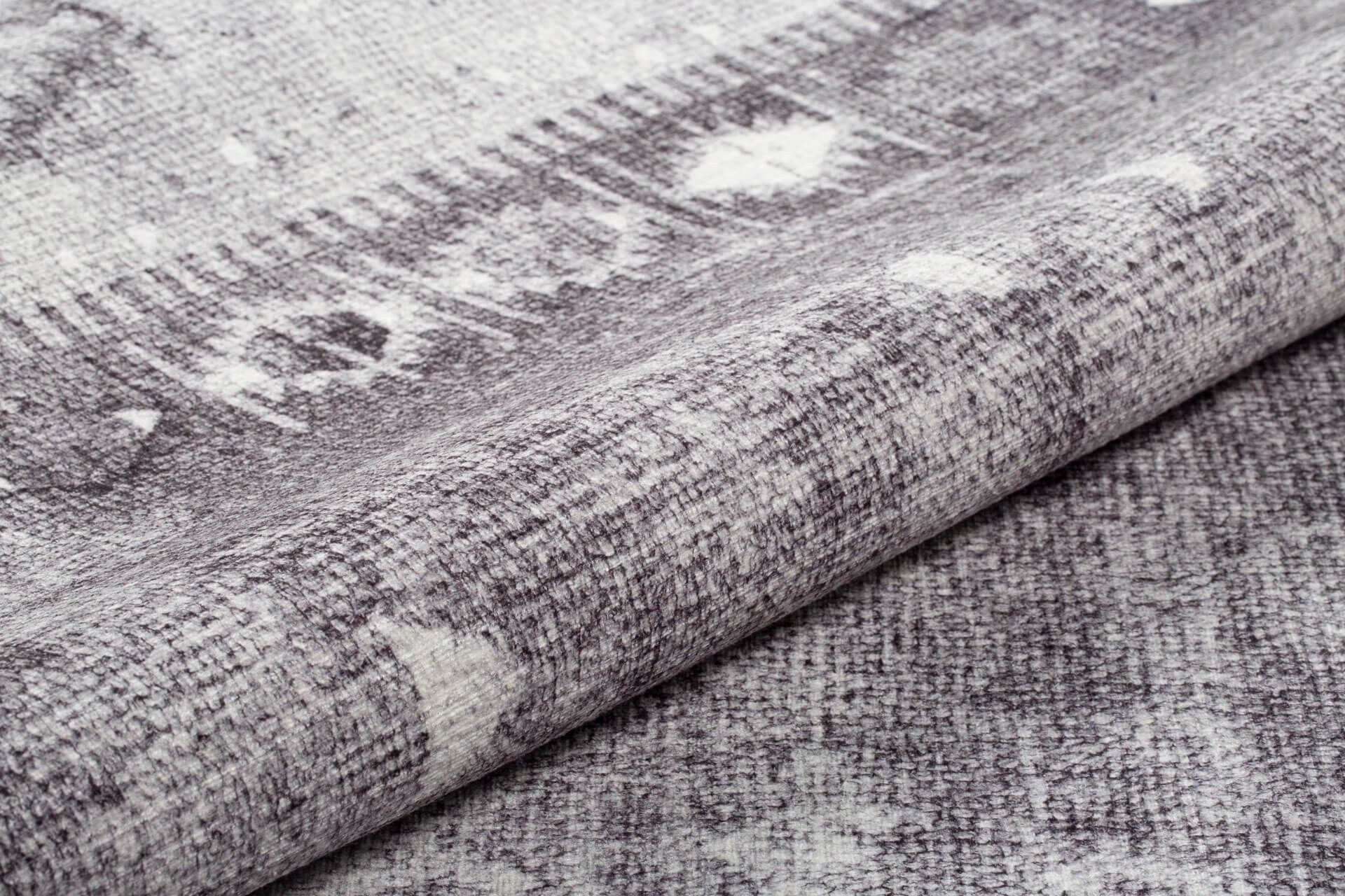 Covor SOUL CHENILLE, 75x150 cm, forma dreptunghiulara, poliester, gri, AL 225