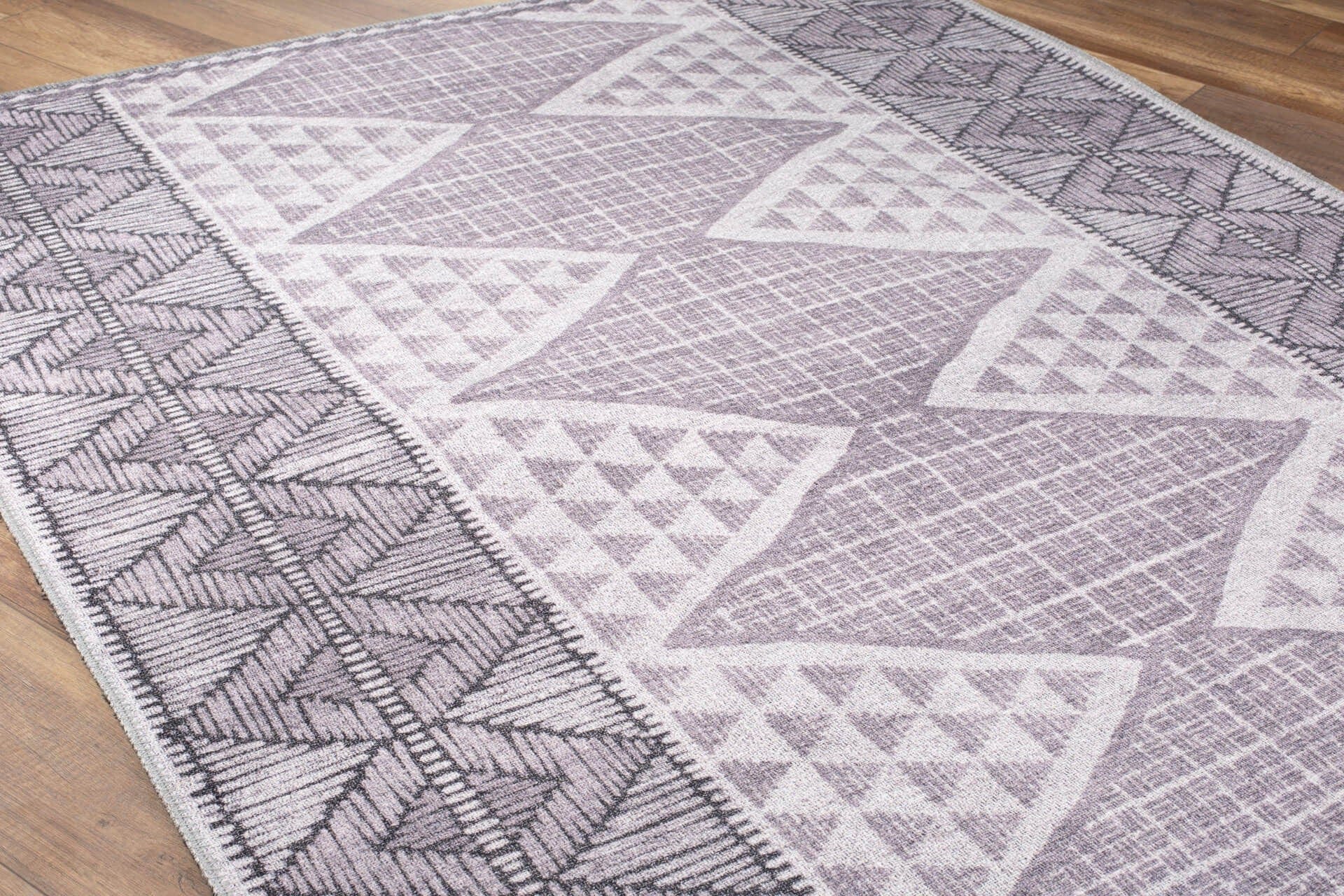 Covor SOUL CHENILLE, 75x150 cm, forma dreptunghiulara, poliester, gri, AL 335