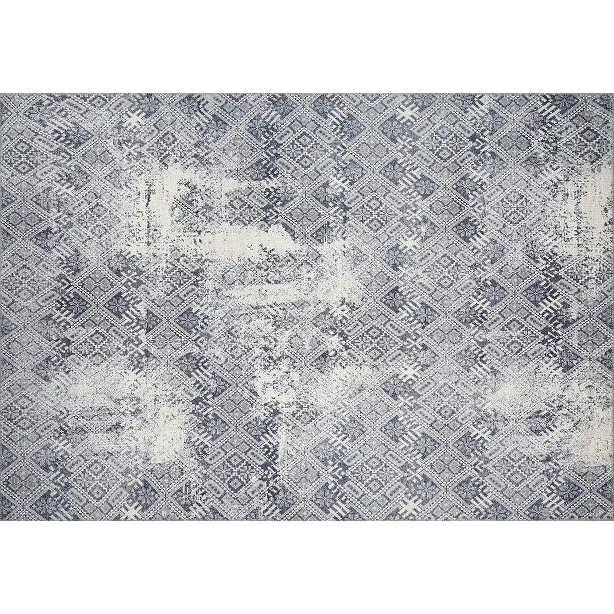 Covor SOUL CHENILLE, 75x150 cm, forma dreptunghiulara, poliester, gri, AL 54