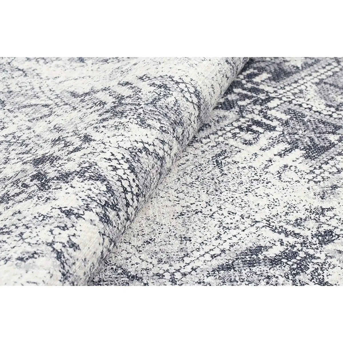 Covor SOUL CHENILLE, 75x150 cm, forma dreptunghiulara, poliester, gri, AL 54