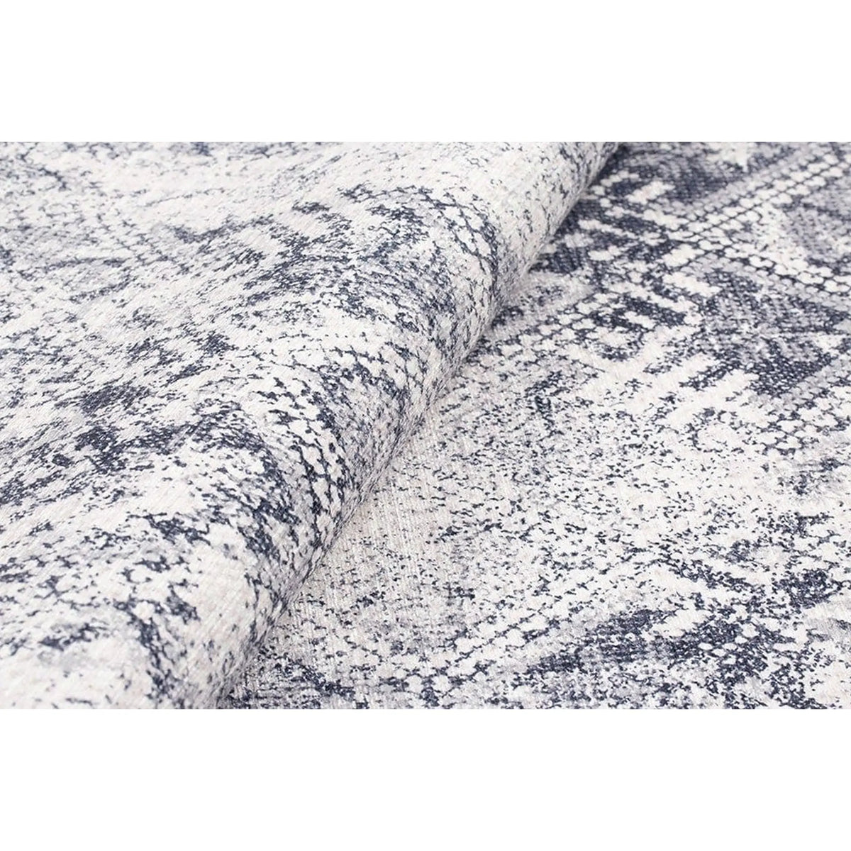 Covor SOUL CHENILLE, 75x150 cm, forma dreptunghiulara, poliester, gri, AL 54
