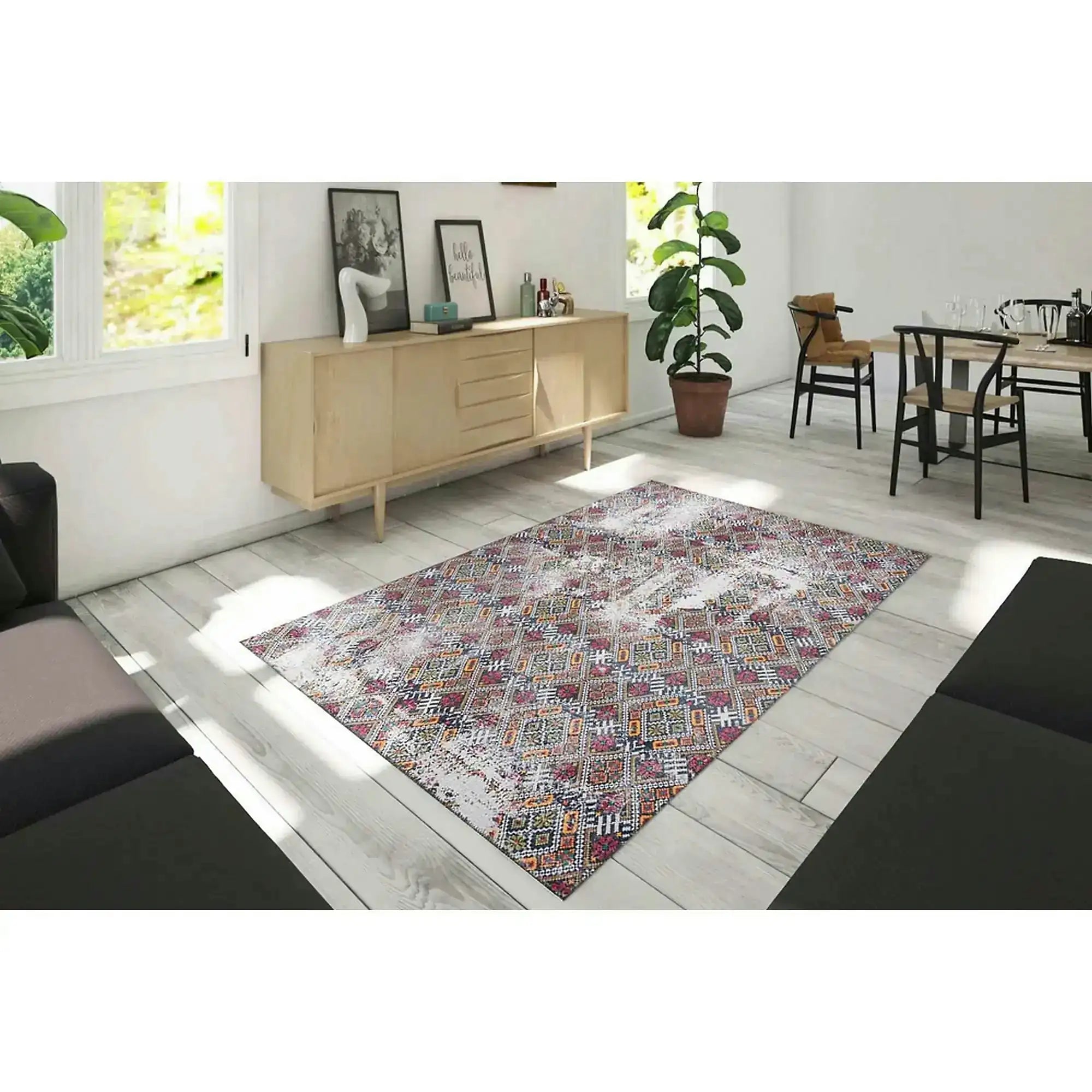 Covor SOUL CHENILLE, 75x150 cm, forma dreptunghiulara, poliester, multicolor, AL 12