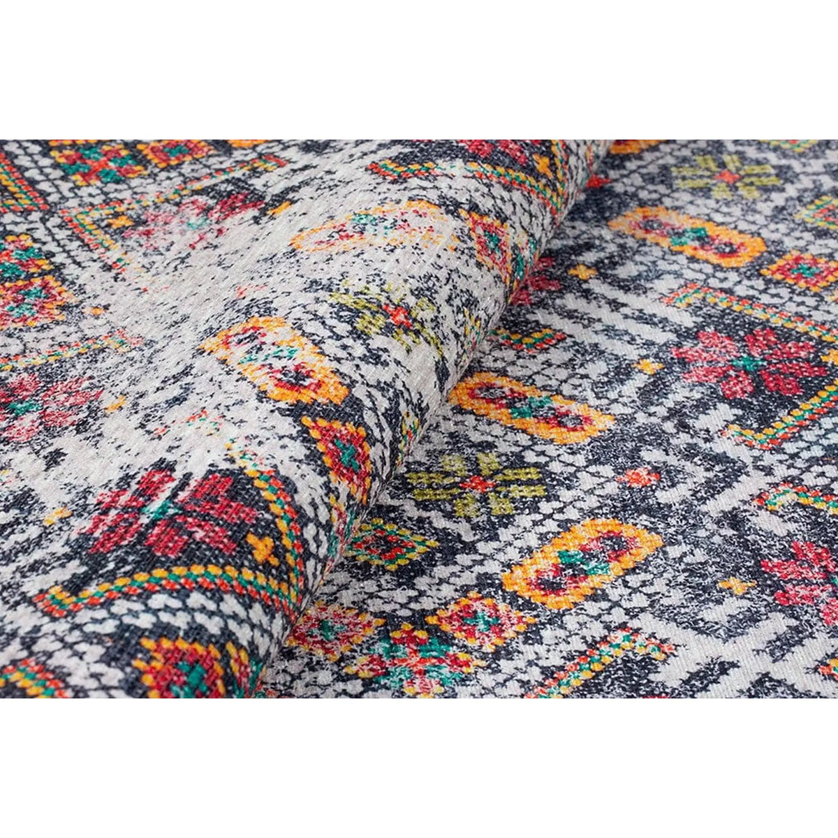 Covor SOUL CHENILLE, 75x150 cm, forma dreptunghiulara, poliester, multicolor, AL 12