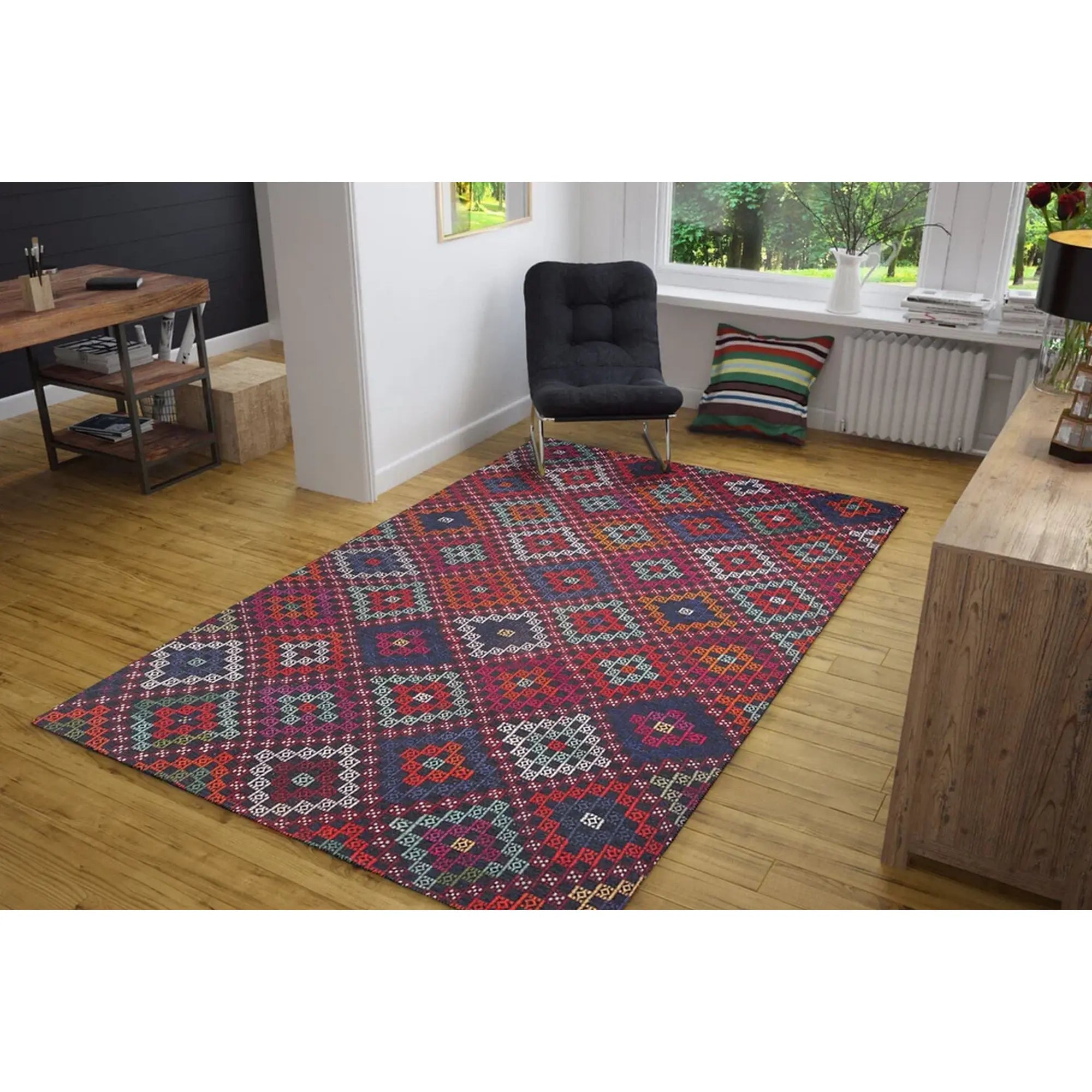Covor SOUL CHENILLE, 75x150 cm, forma dreptunghiulara, poliester, multicolor, AL 17