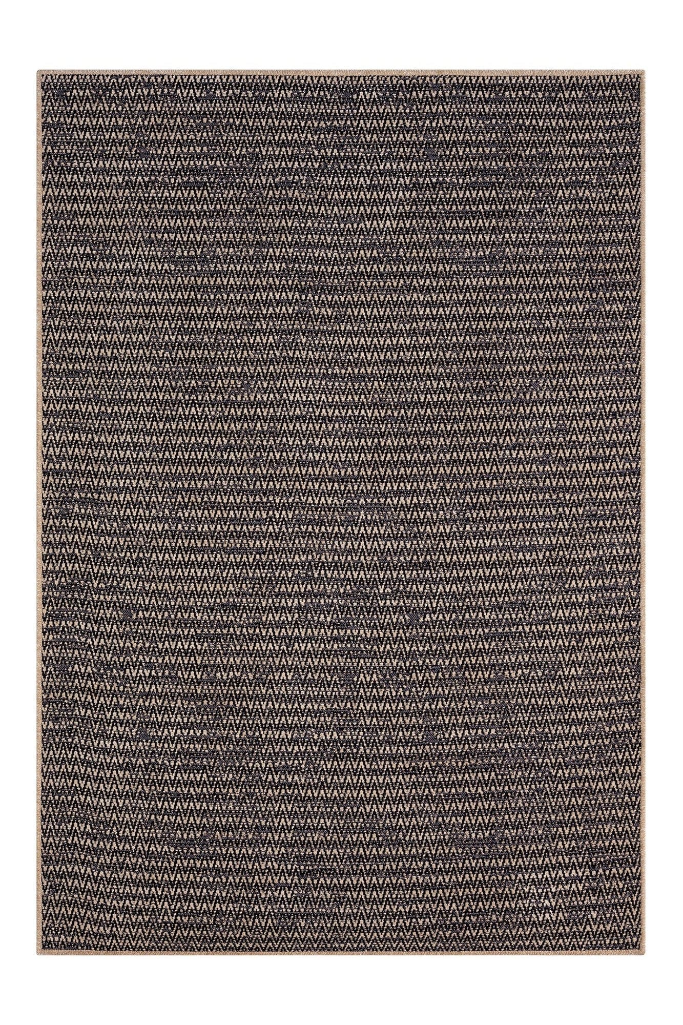 Covor TERAPIA, 80x150 cm, forma dreptunghiulara, poliester, negru/bej, 3604
