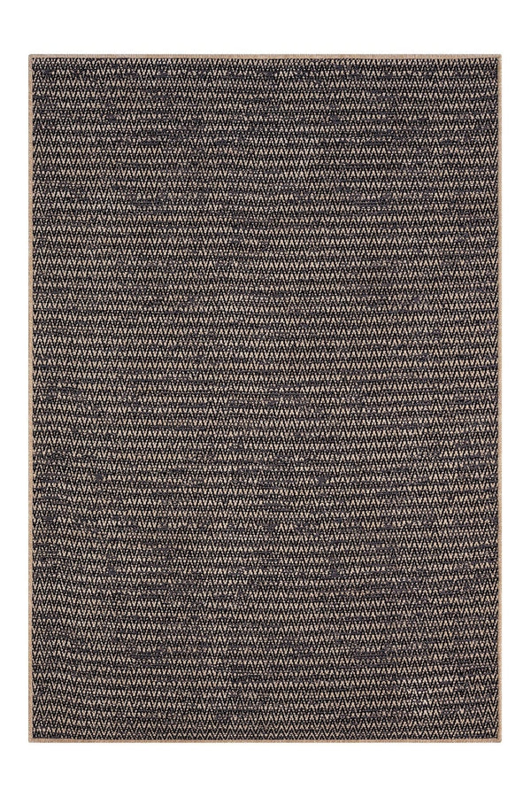 Covor TERAPIA, 80x150 cm, forma dreptunghiulara, poliester, negru/bej, 3604