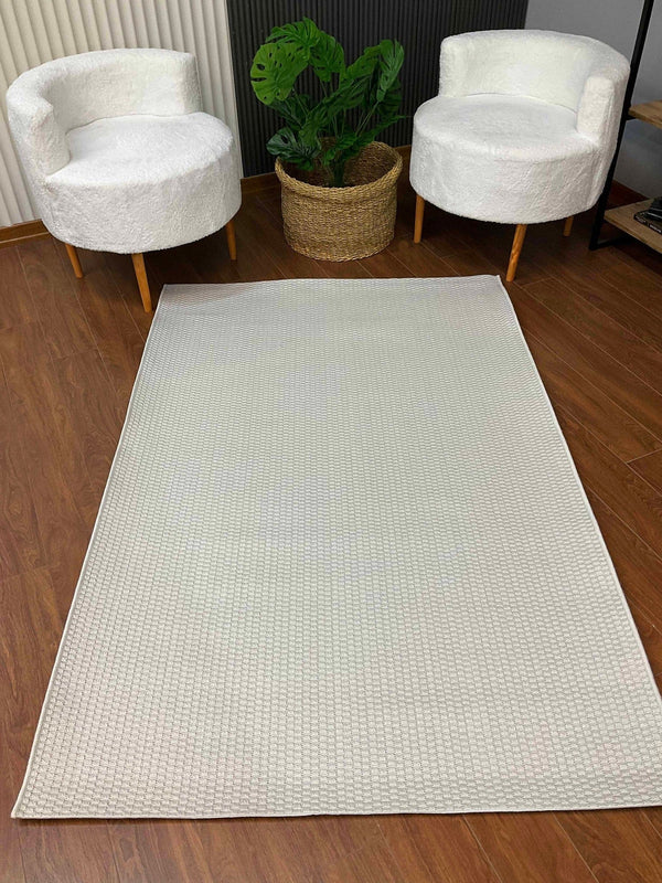 Covor TIMBER SISAL, 80x150 cm, forma dreptunghiulara, polipropilena, crem