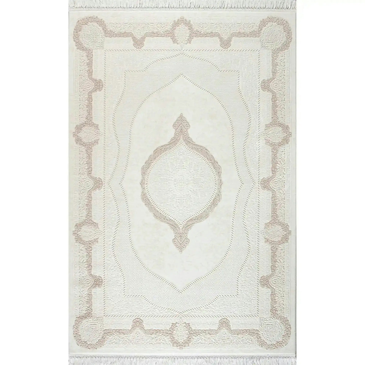Covor VANESSA 03080A, 160x230 cm, forma dreptunghiulara, acril/poliester, bej/crem
