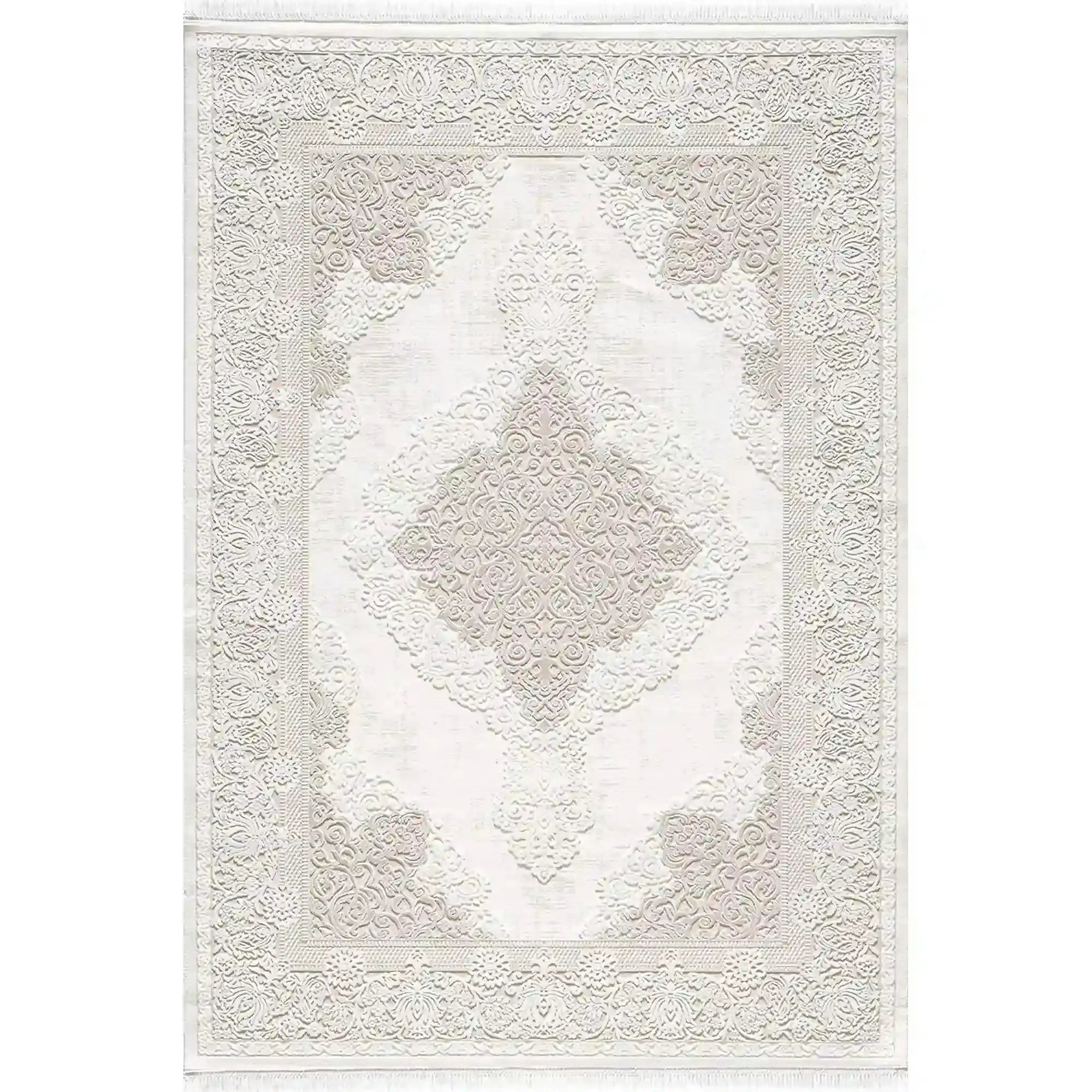 Covor VANESSA 06152B, 160x230 cm, forma dreptunghiulara, acril/poliester, bej/crem
