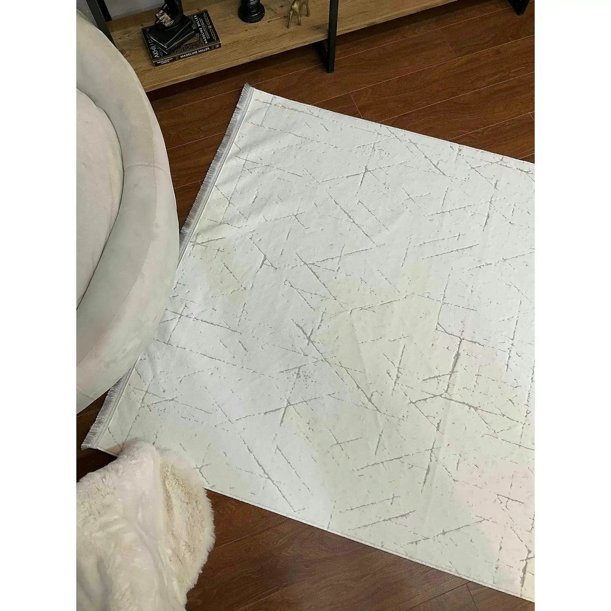 Covor VERONA BAMBU, 80x150 cm, forma dreptunghiulara, polipropilena, alb